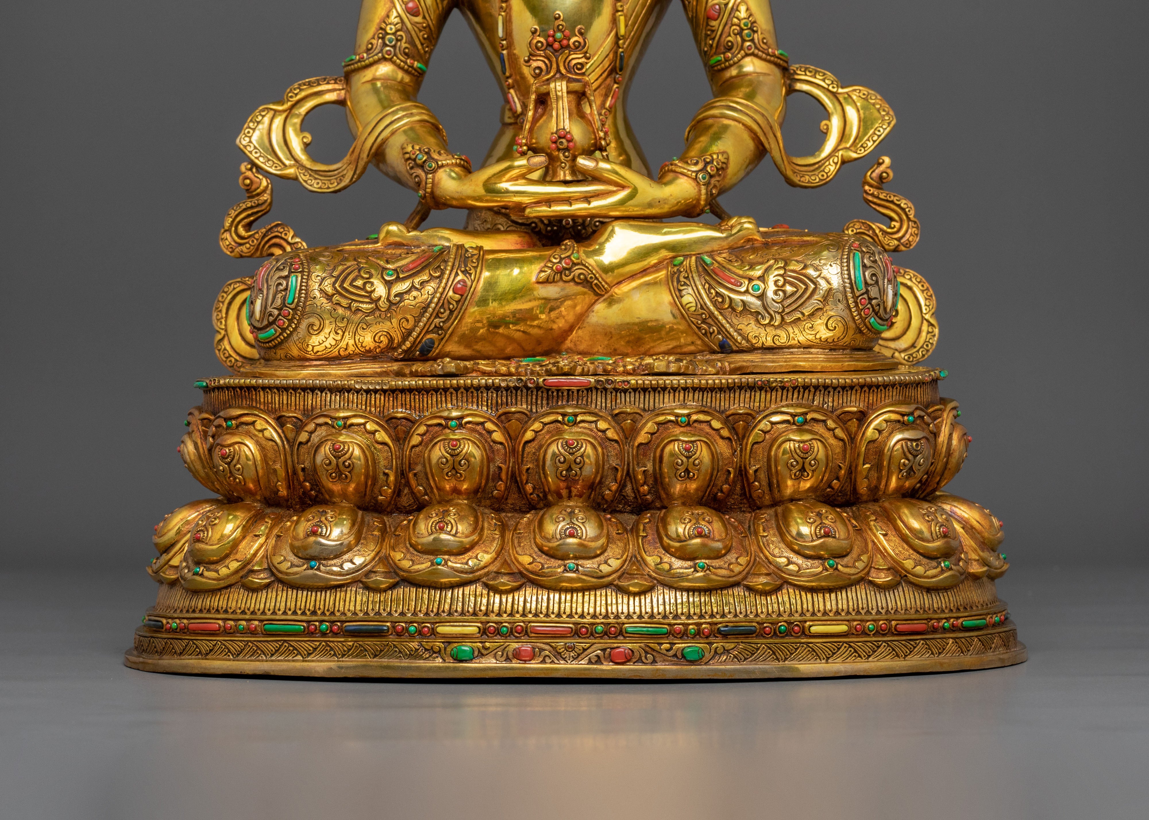 Handcrafted Three Long Life Deities Statue Set | Buddhist Longevity Sculpture