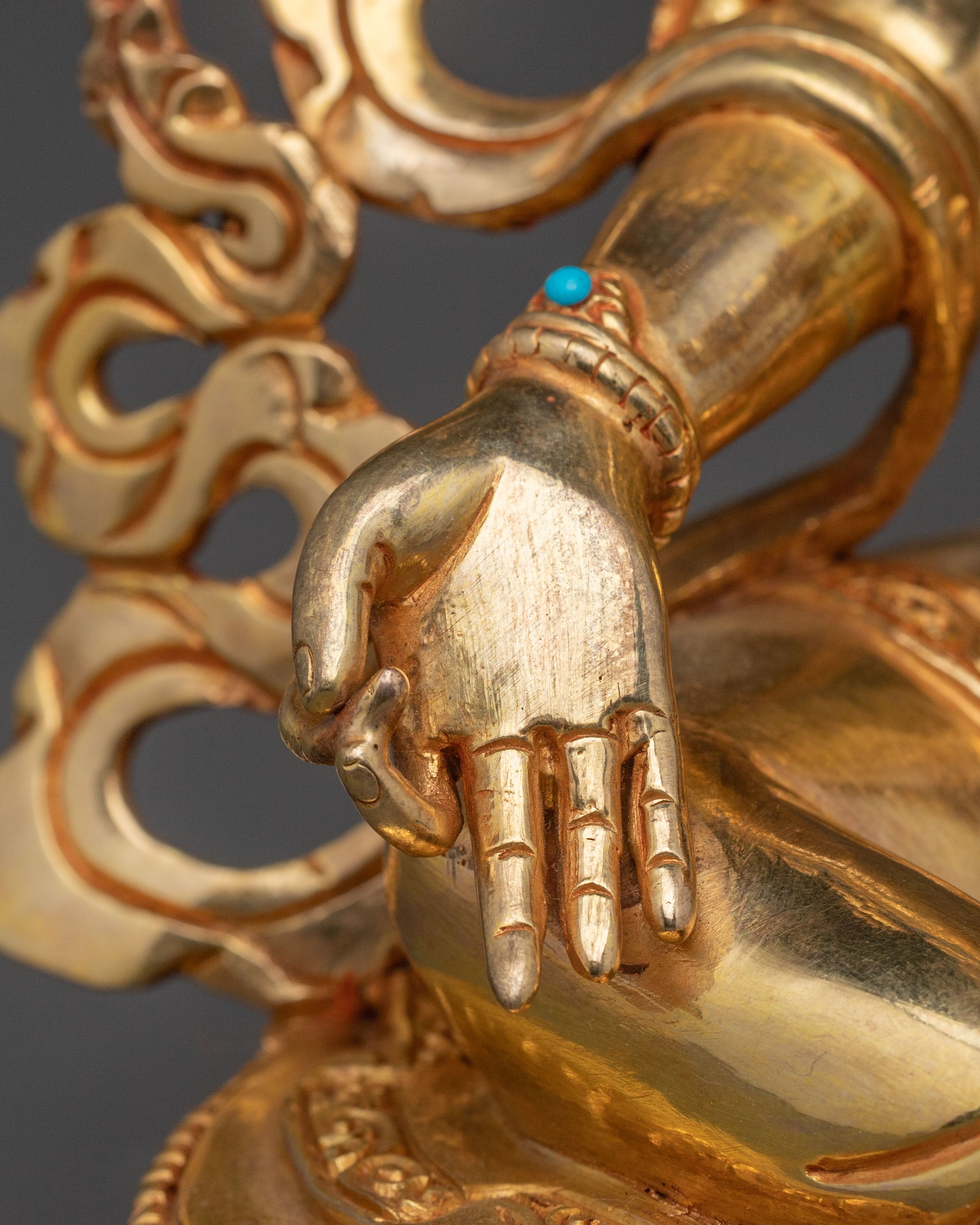 Handcrafted Blessing Statue of Green Tara