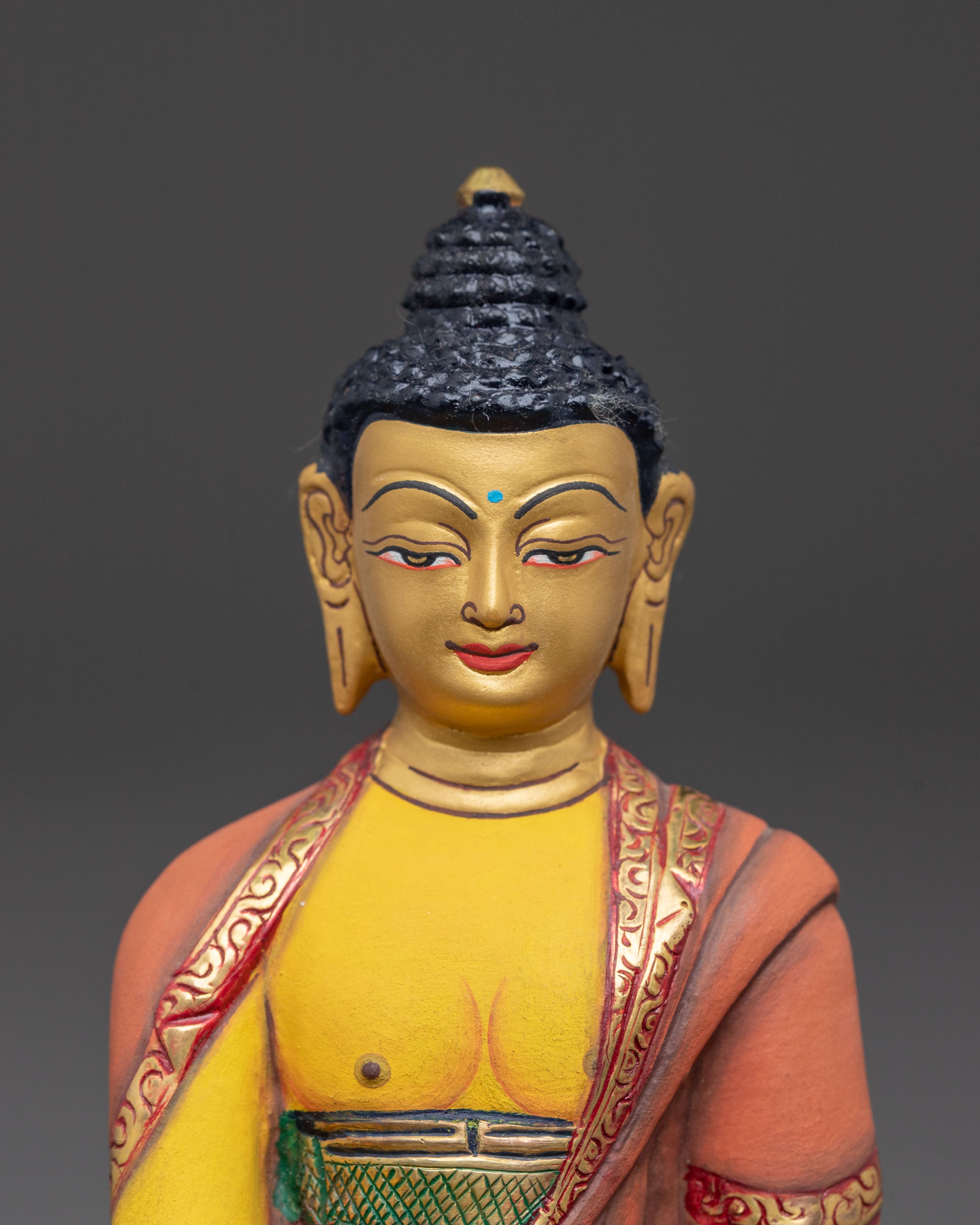 Shakyamuni Buddha Gold Glided Copper Statue | Buddhist Sculpture