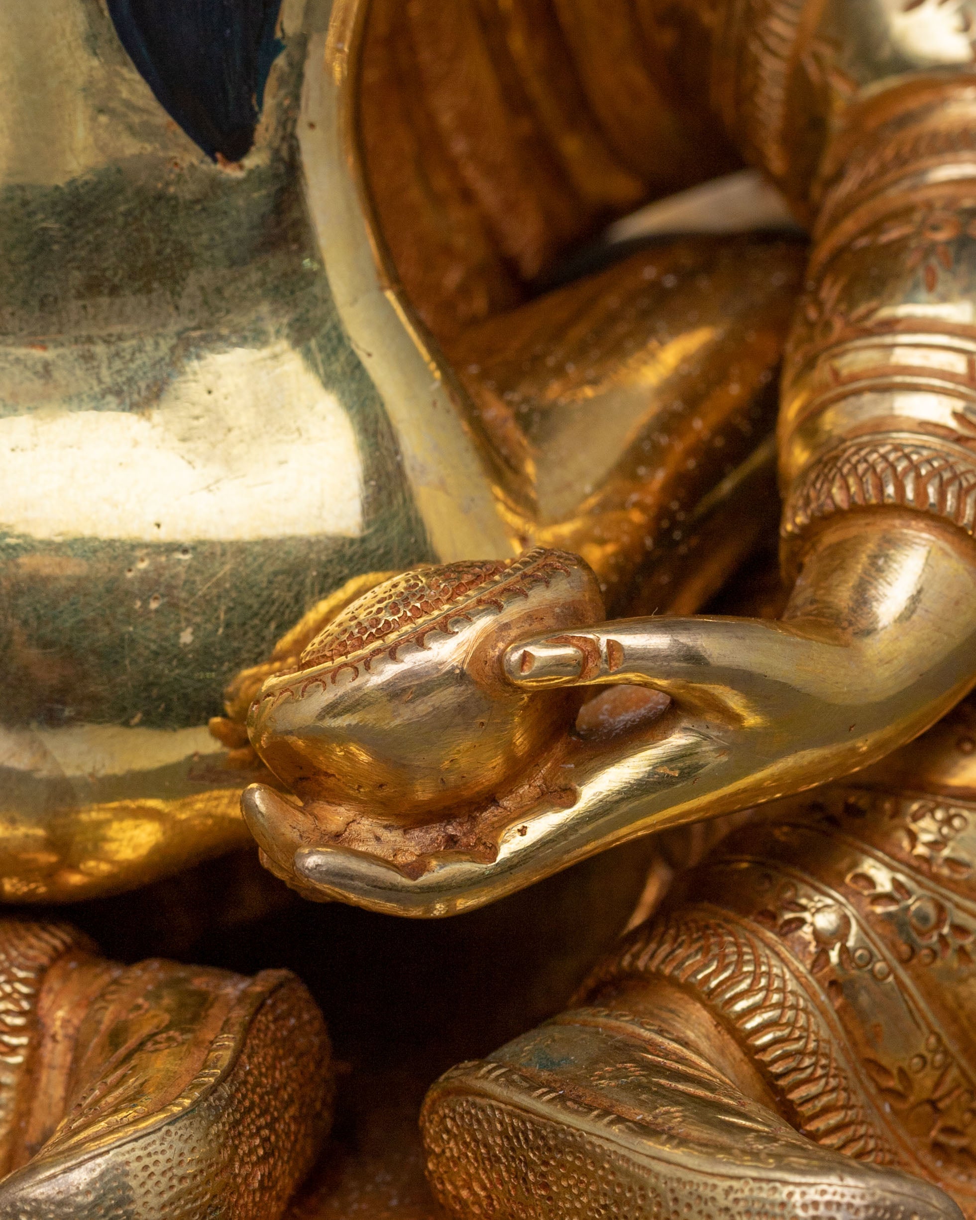 Padmasambhava Sacred Blessing Statue | 24K Gold Gilded