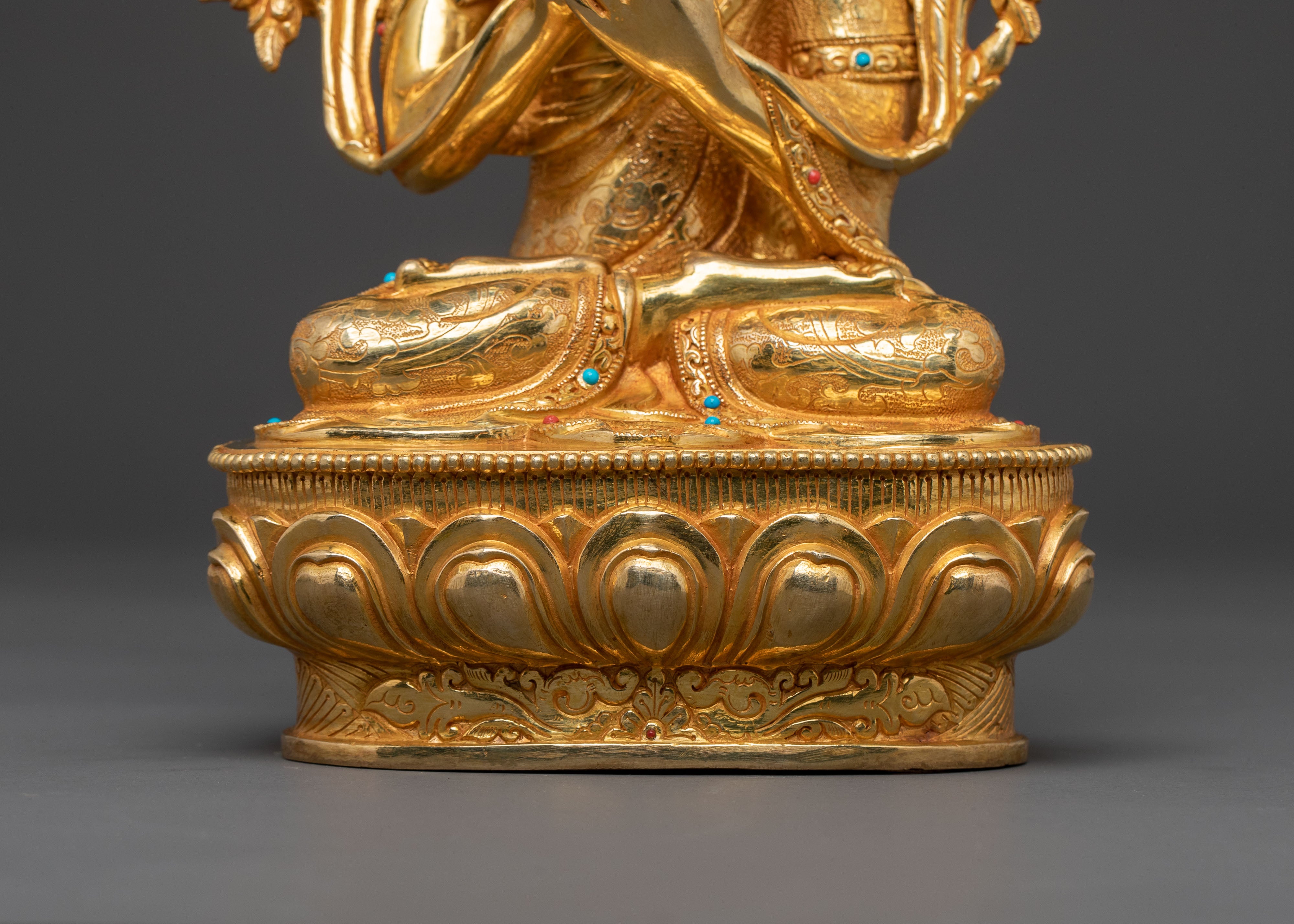 Tsongkhapa Spiritual Statue with Disciples | Altar Decor