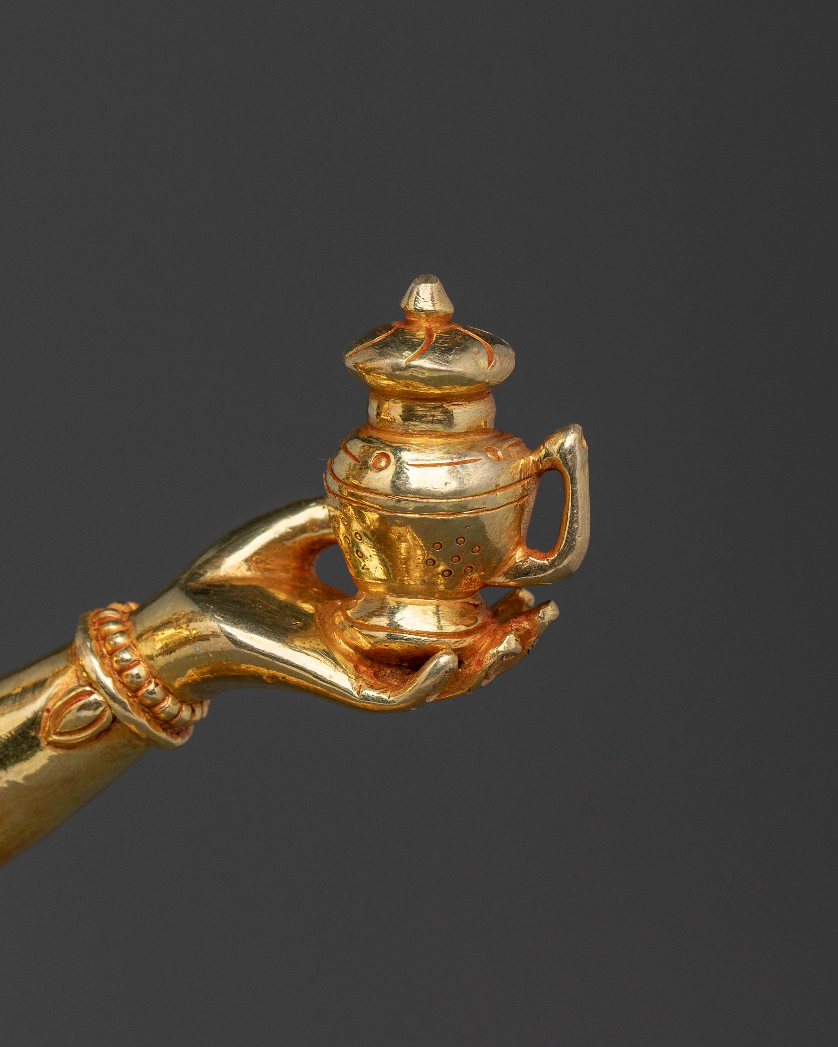 Mandarva: 24K Gold Gilded Traditional Statue