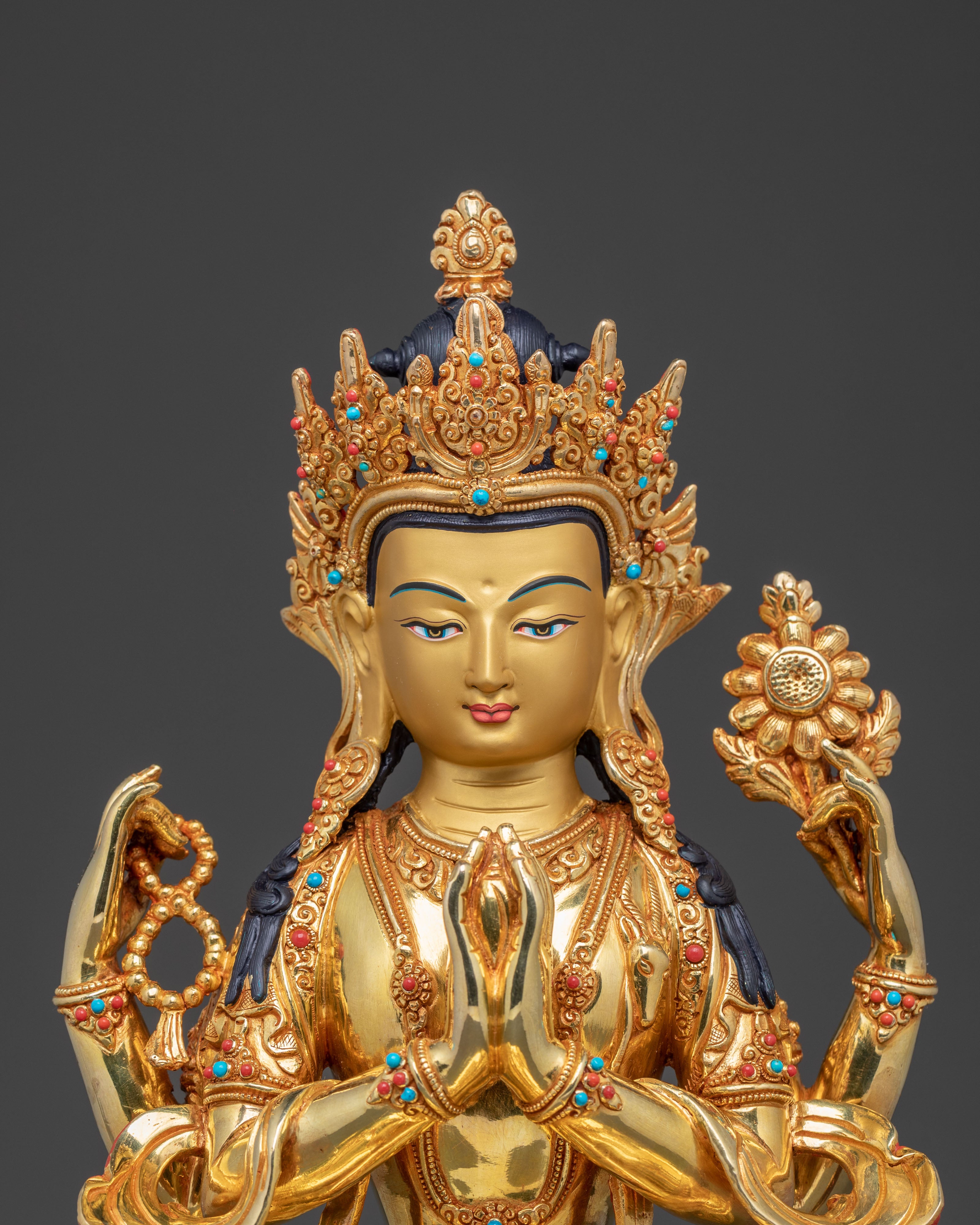 Chenrezig Sacred Statue: Compassionate Radiance