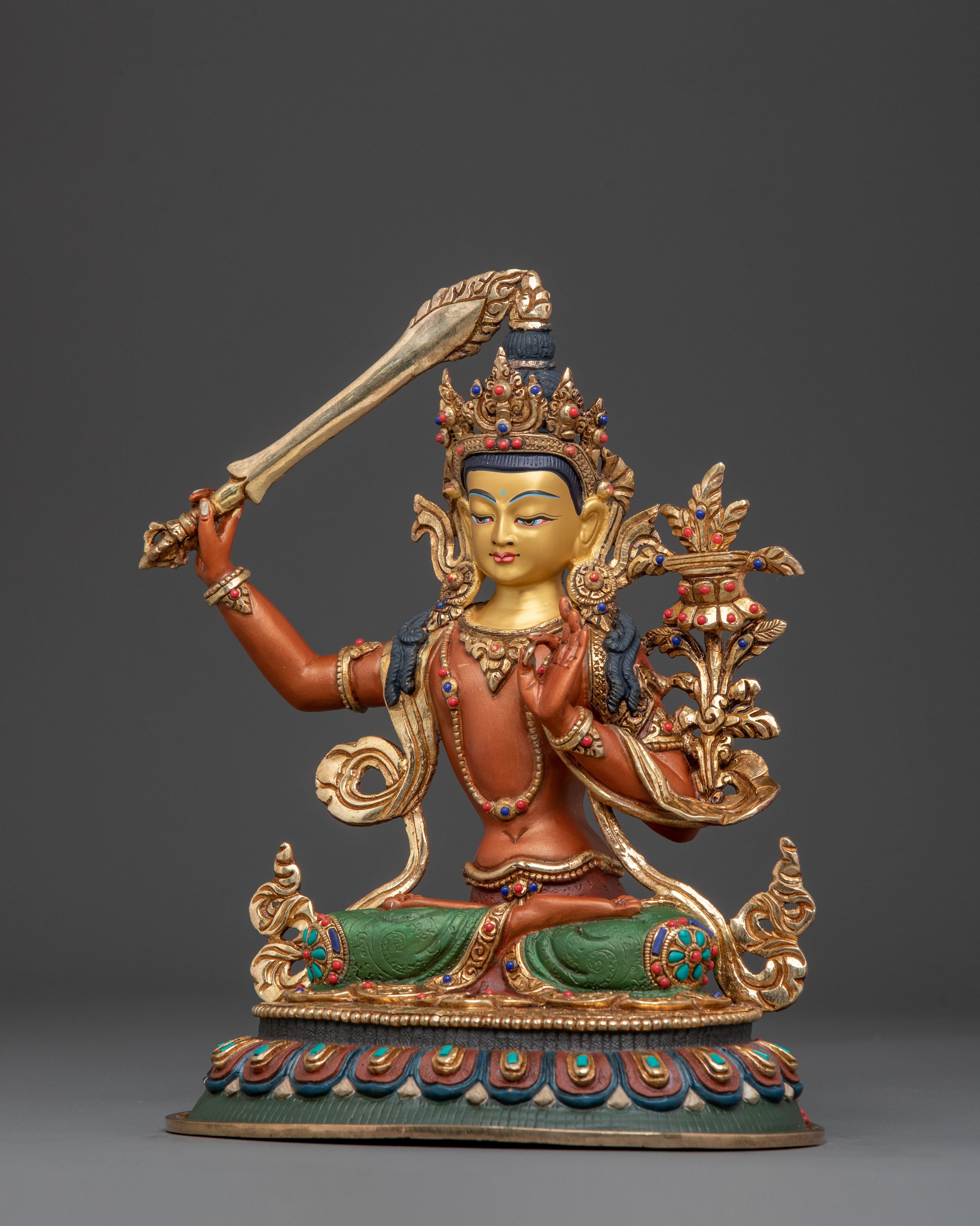 Manjushri Sacred Statue of Wisdom | Home Decor