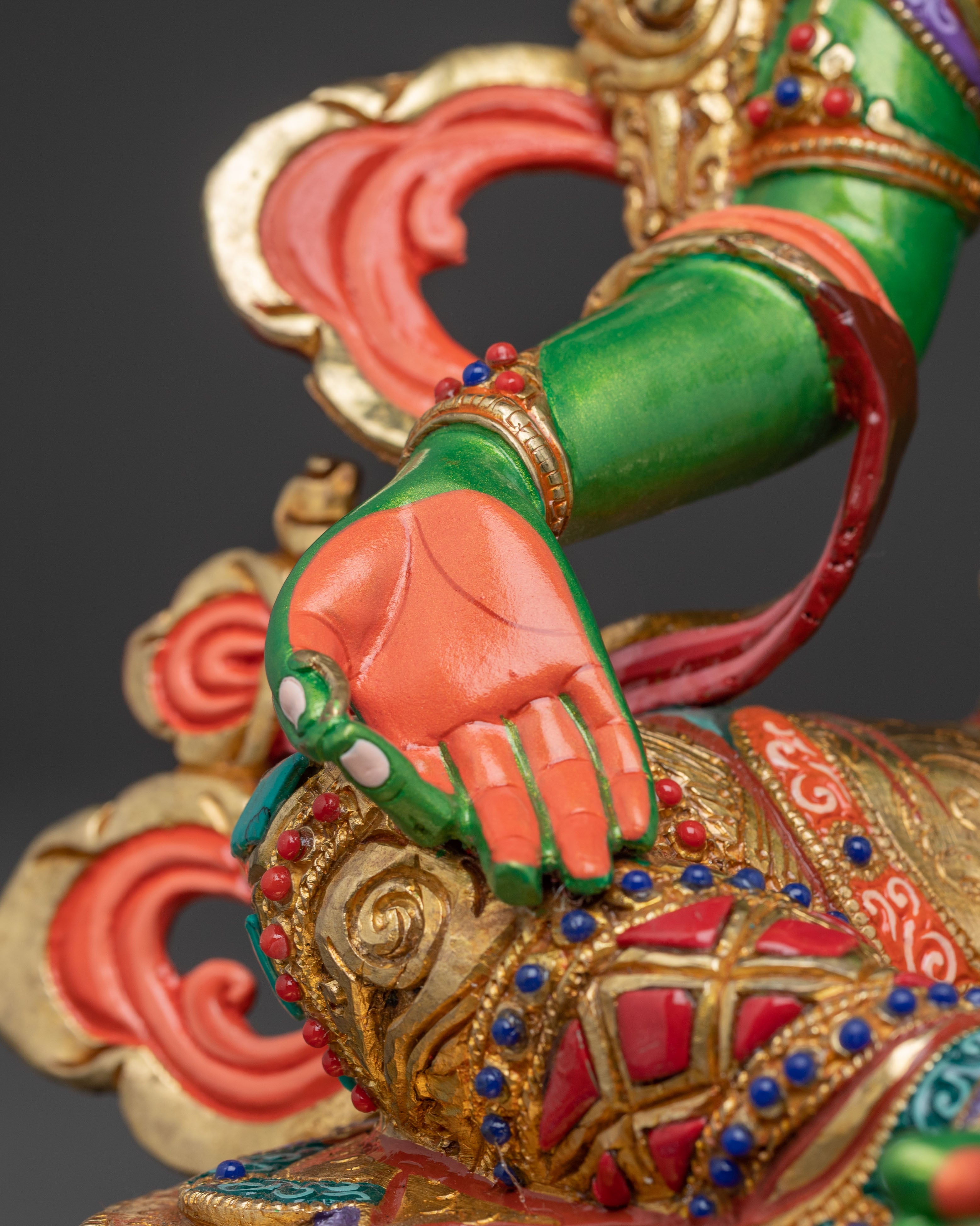 Handmade Mother Green Tara Statue | Compassion Goddess