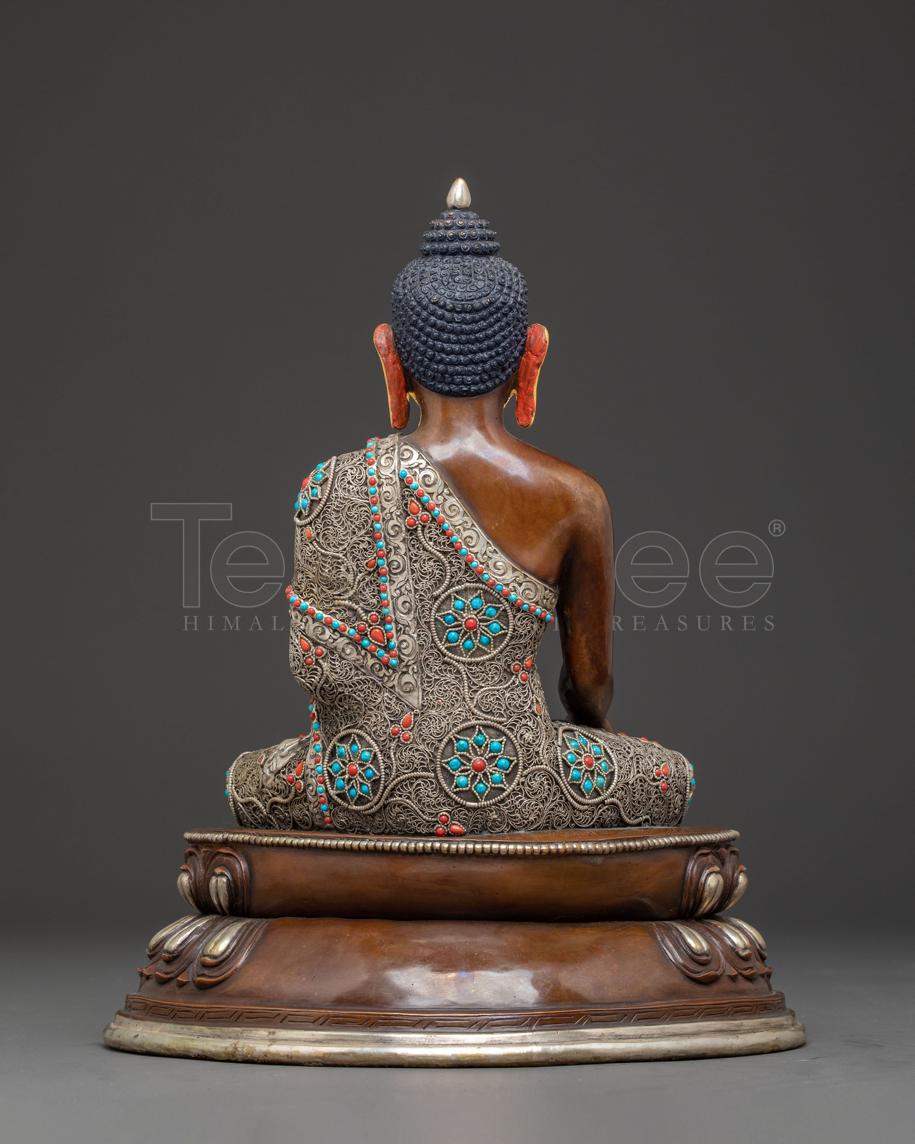 Himalayan Copper Statue of Buddha Shakyamuni | The Enlightened One