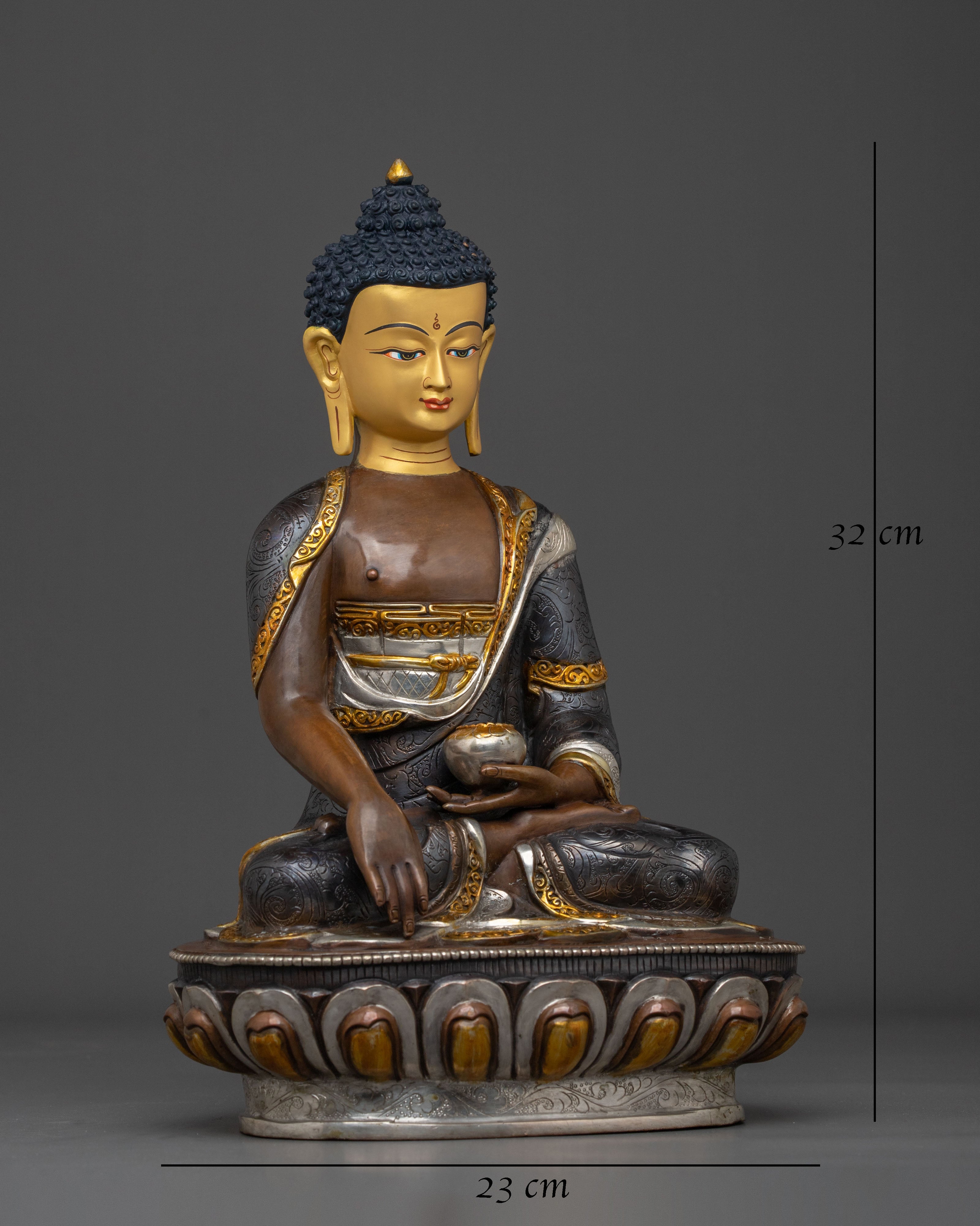 Gautama Buddha Buddhist Statue | Traditional Himalayan Spiritual Artwork