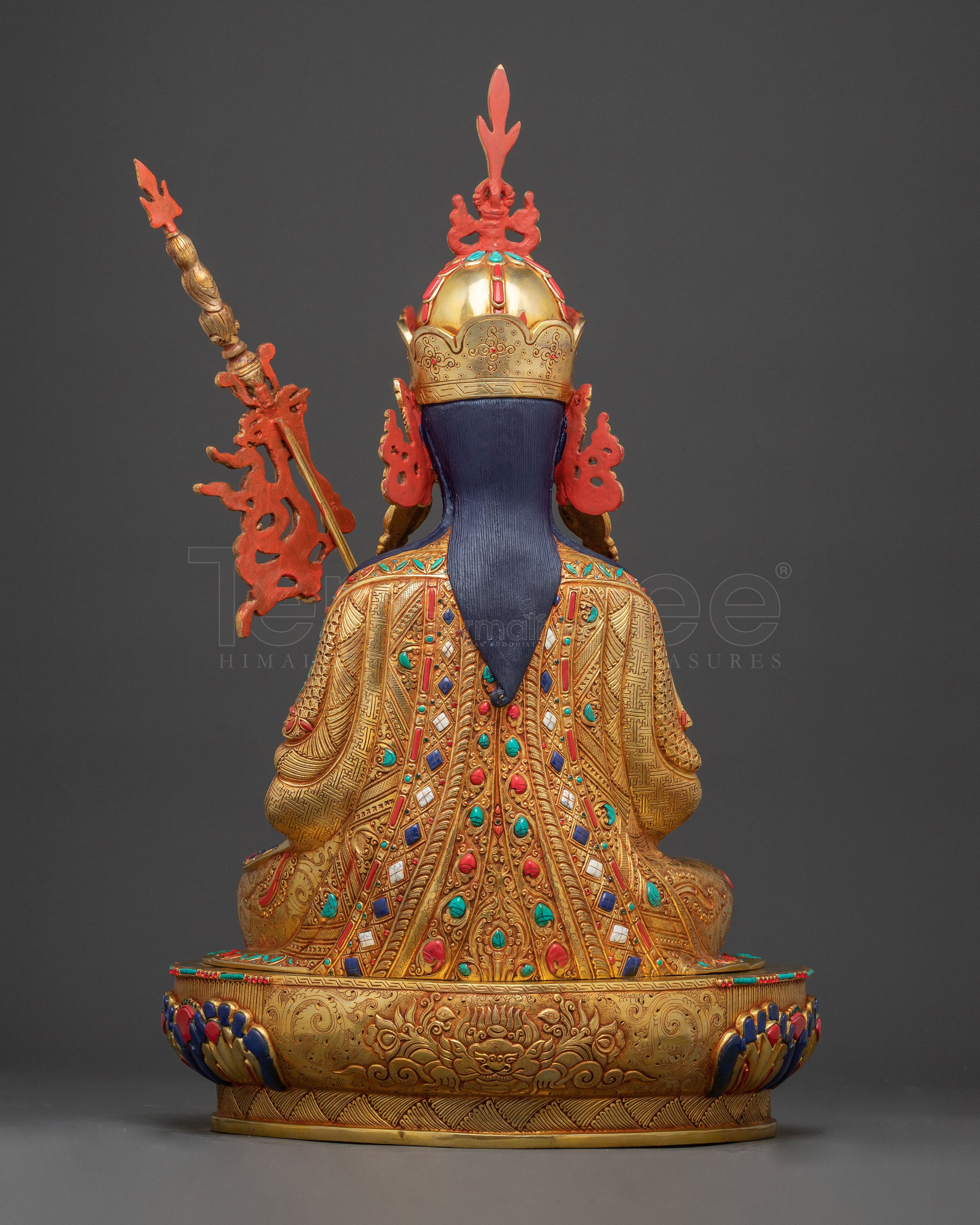 Tsokye Dorje Blessing Figurine | Hand-Gilded Copper Statue
