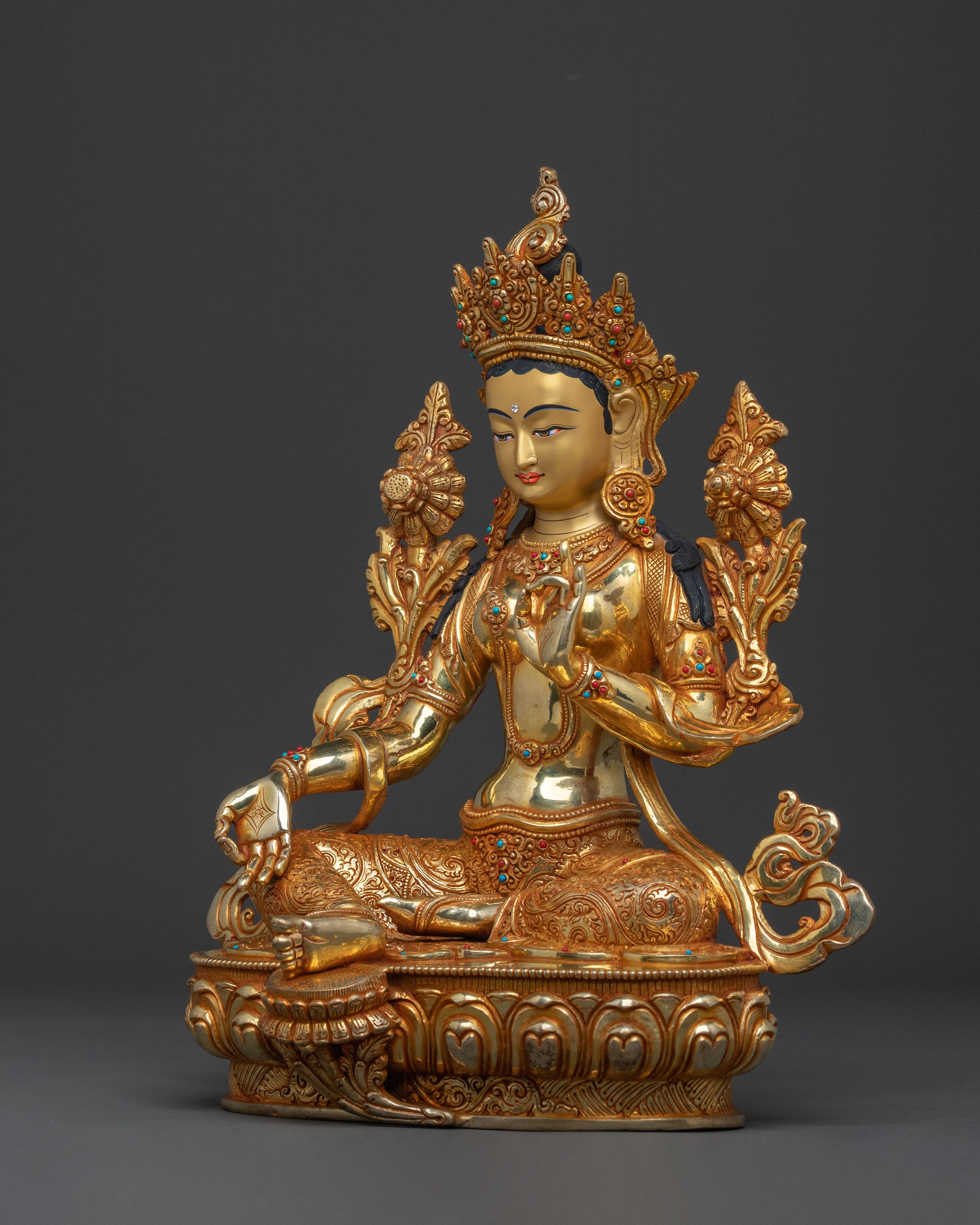 Green Tara Statue Protector of All | Symbol of Compassion