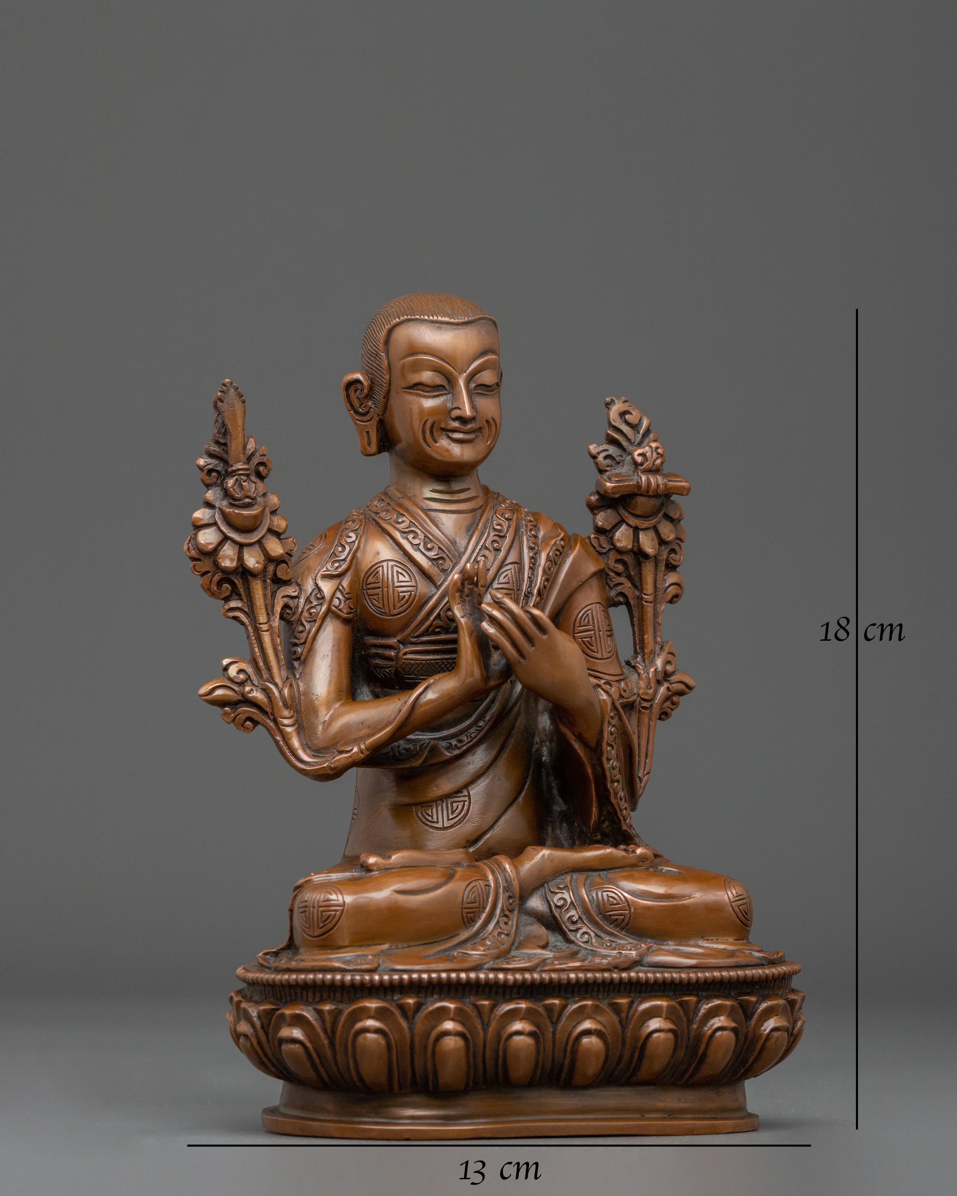 Tsongkhapa Sacred Statue Collection with Disciples
