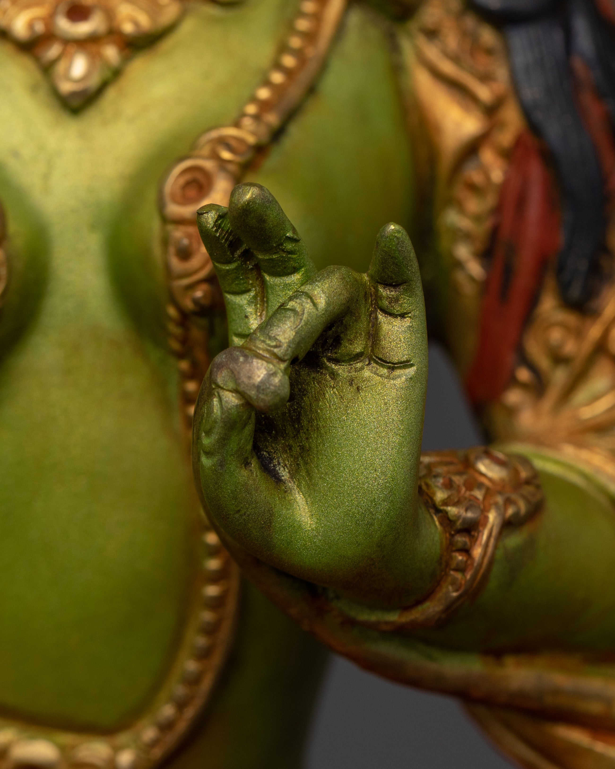 Green Tara Sacred Statue | Compassion Icon