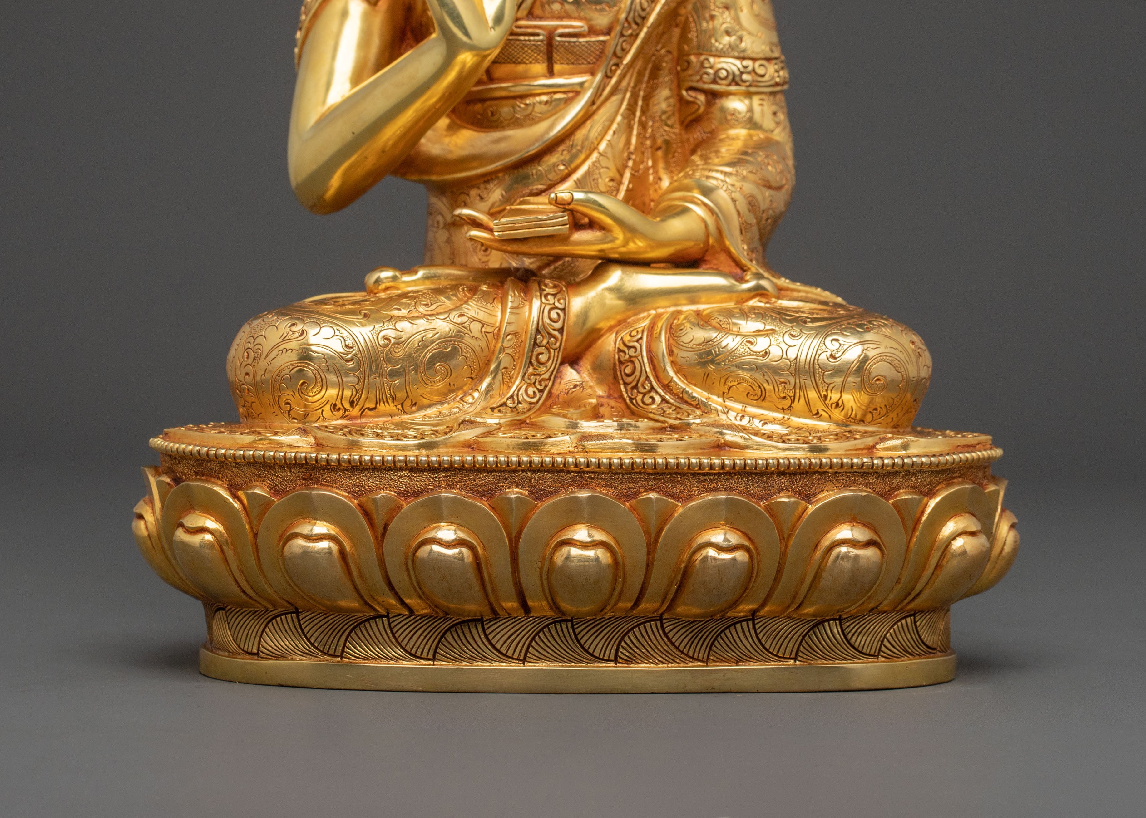 Tsongkhapa and Disciples Figure | Tibetan Buddhist Decor