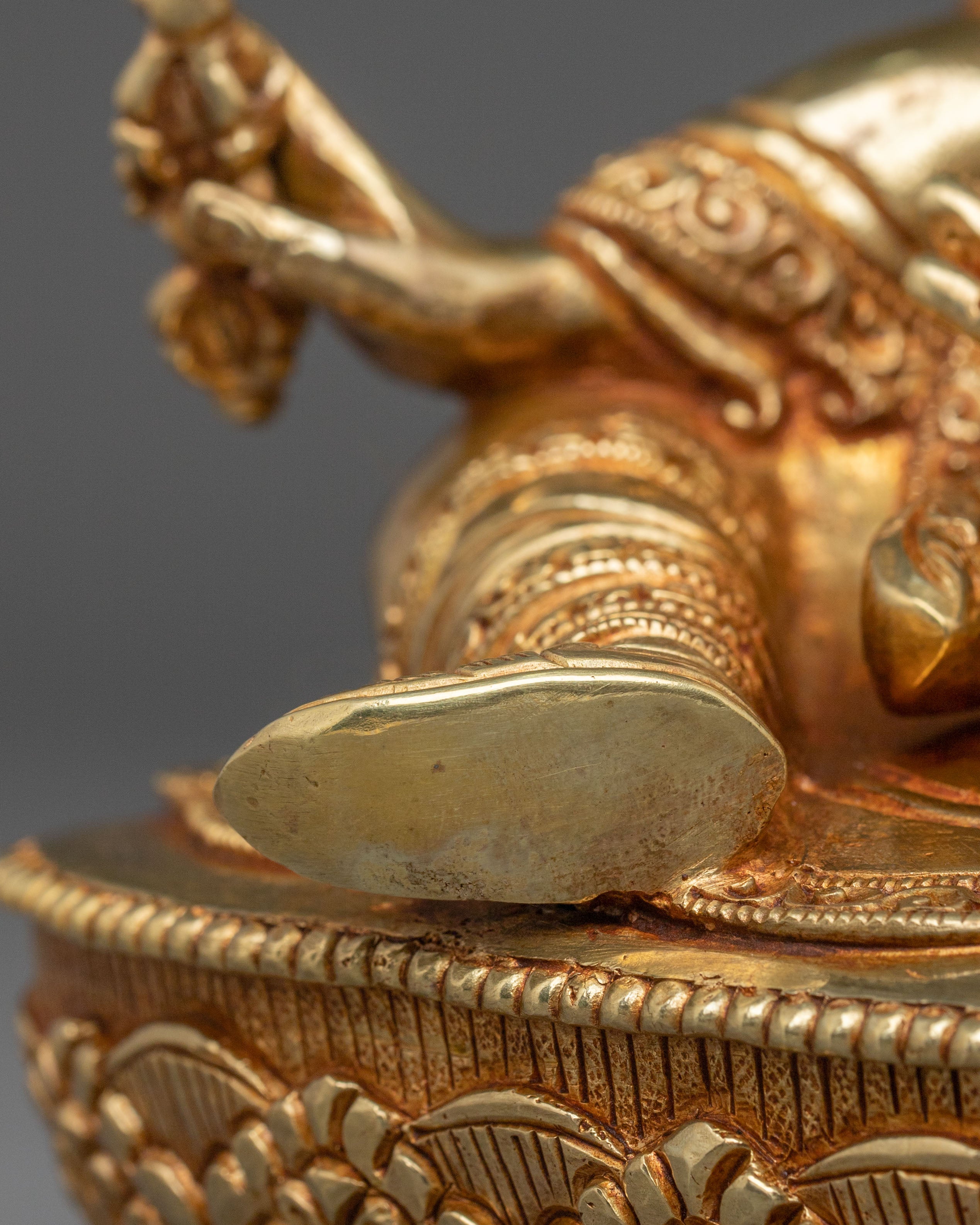 Guru Rinpoche Statue | 24K Gold Gilded Figurine