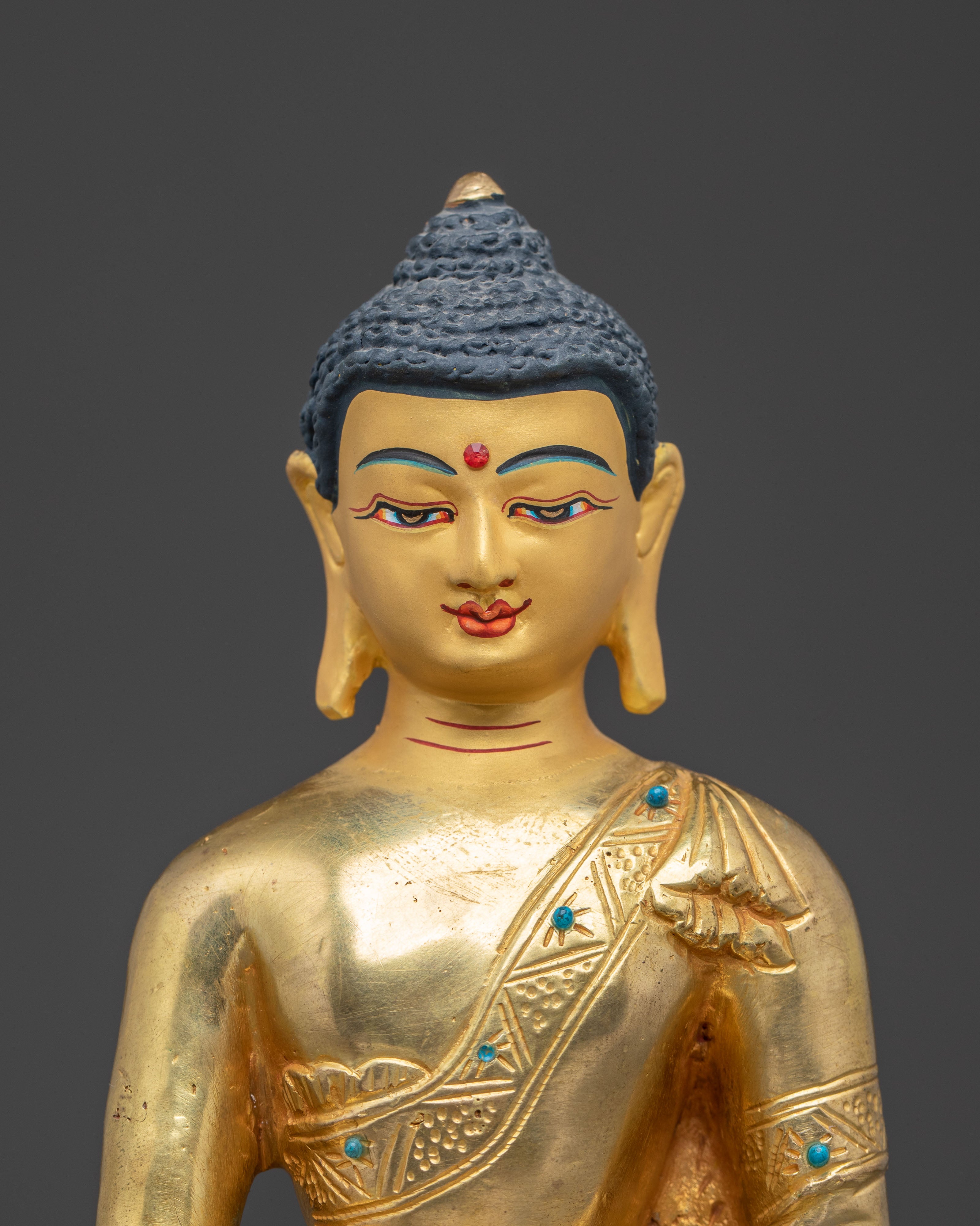 Handcrafted Radiant Artwork of Buddha Shakyamuni | Historical Enlightened One