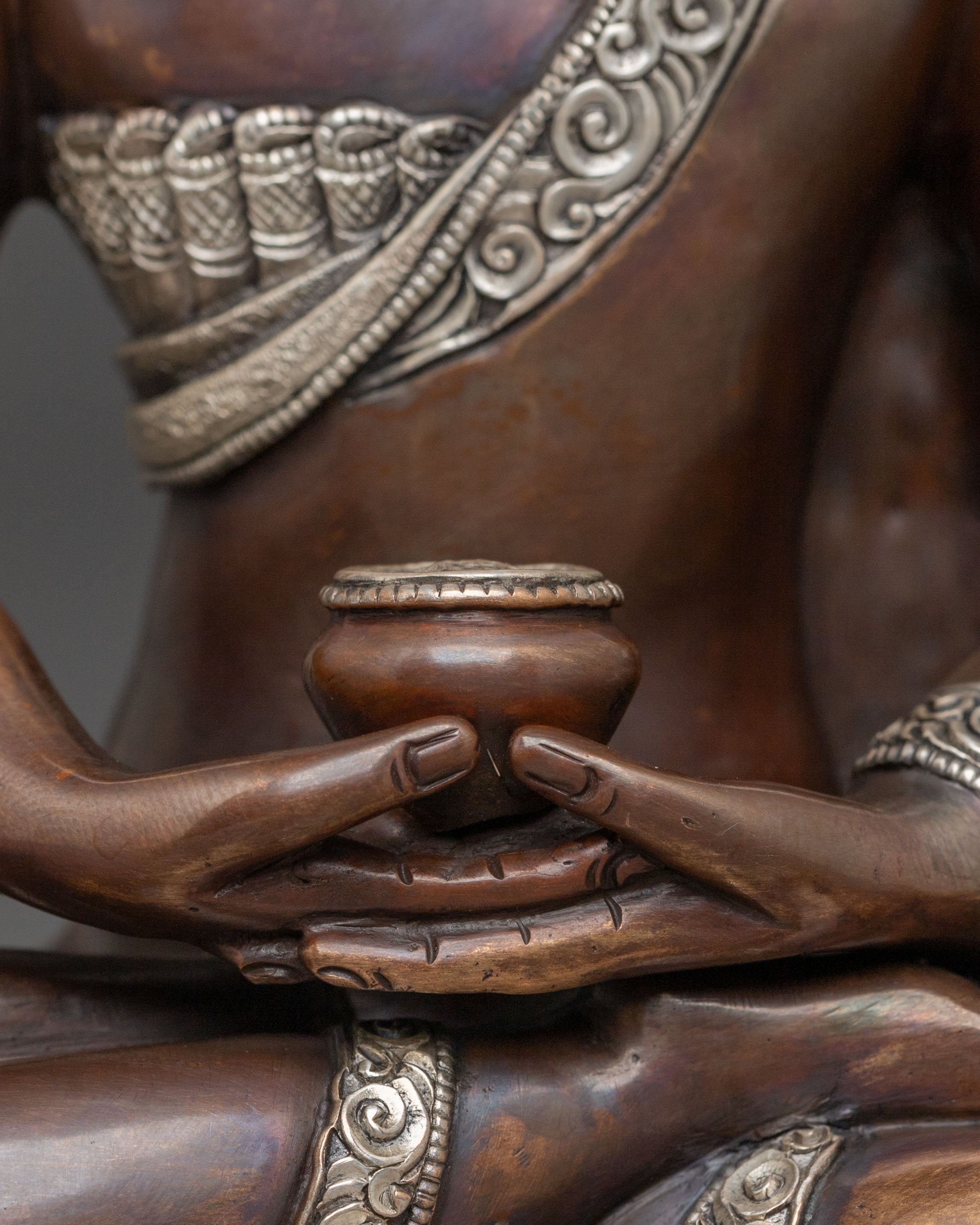 Amitabha Buddha Spiritual Figurine | Oxidized Copper Body