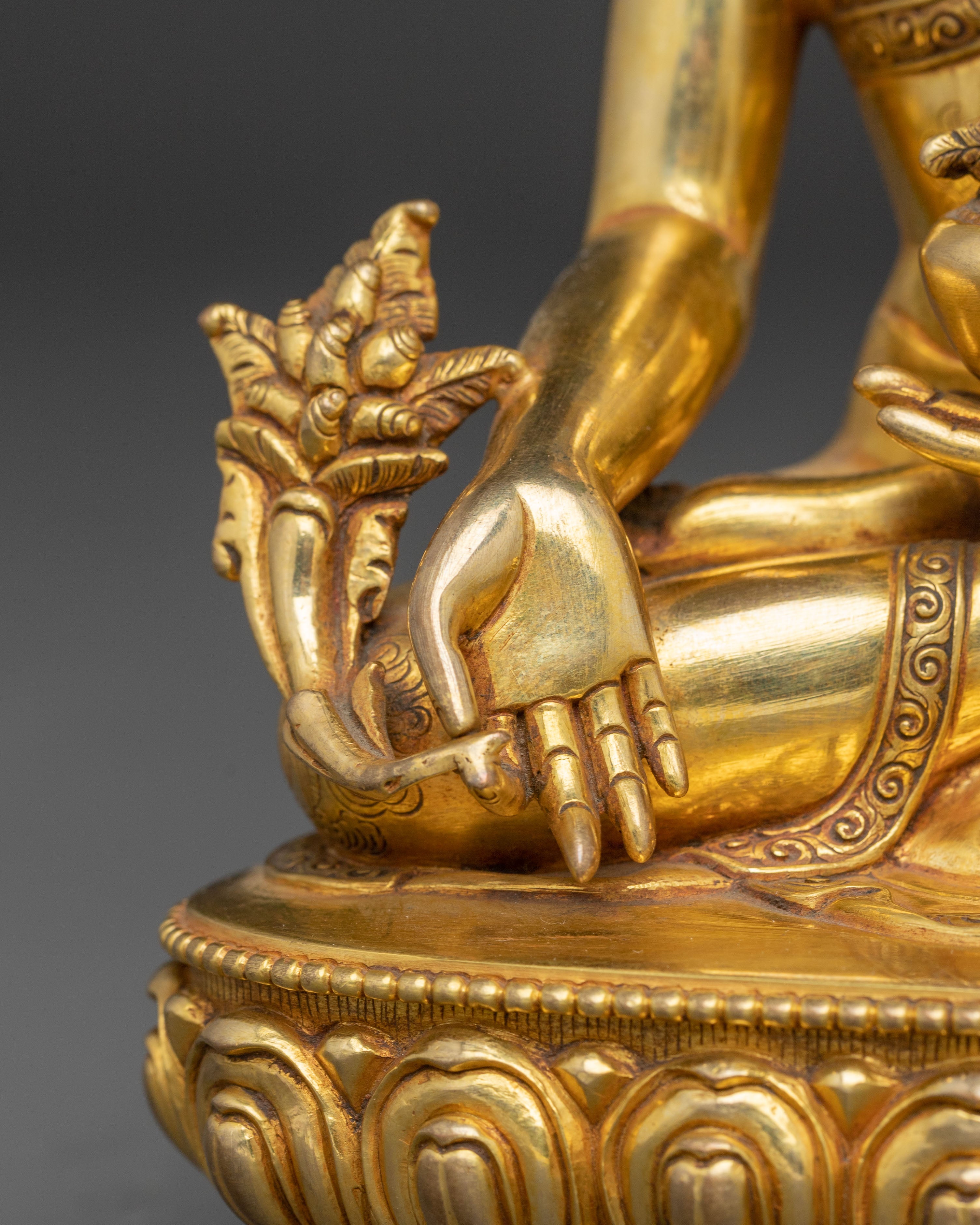 Radiant Statue of Healing Buddha | Medicine Buddha Artwork