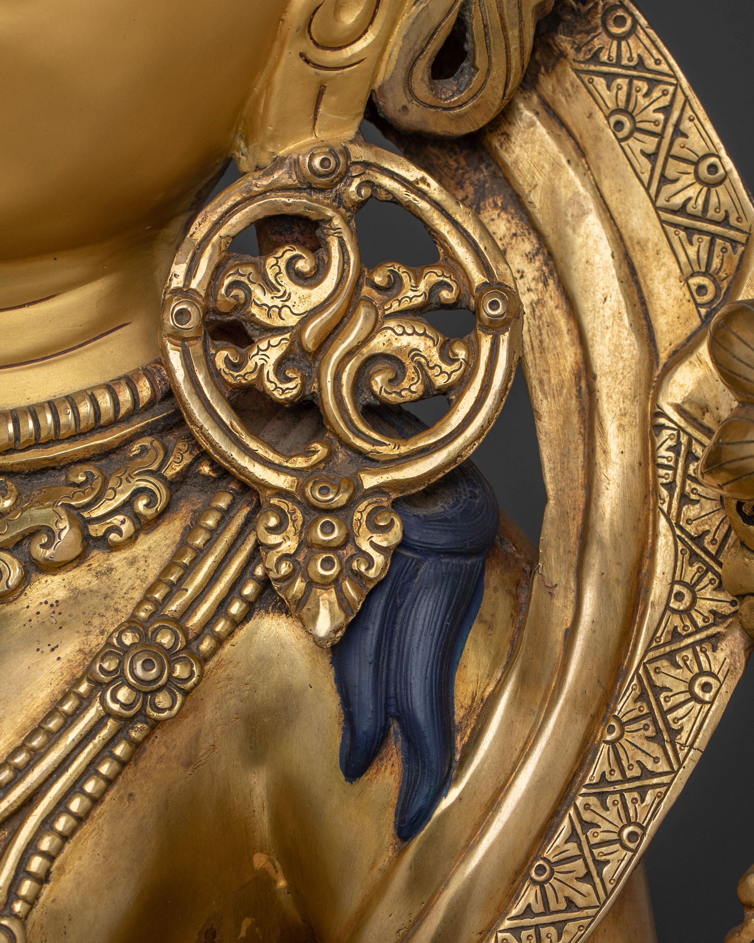 Exquisite Standing Tara Statue | 24K Gold Gilded