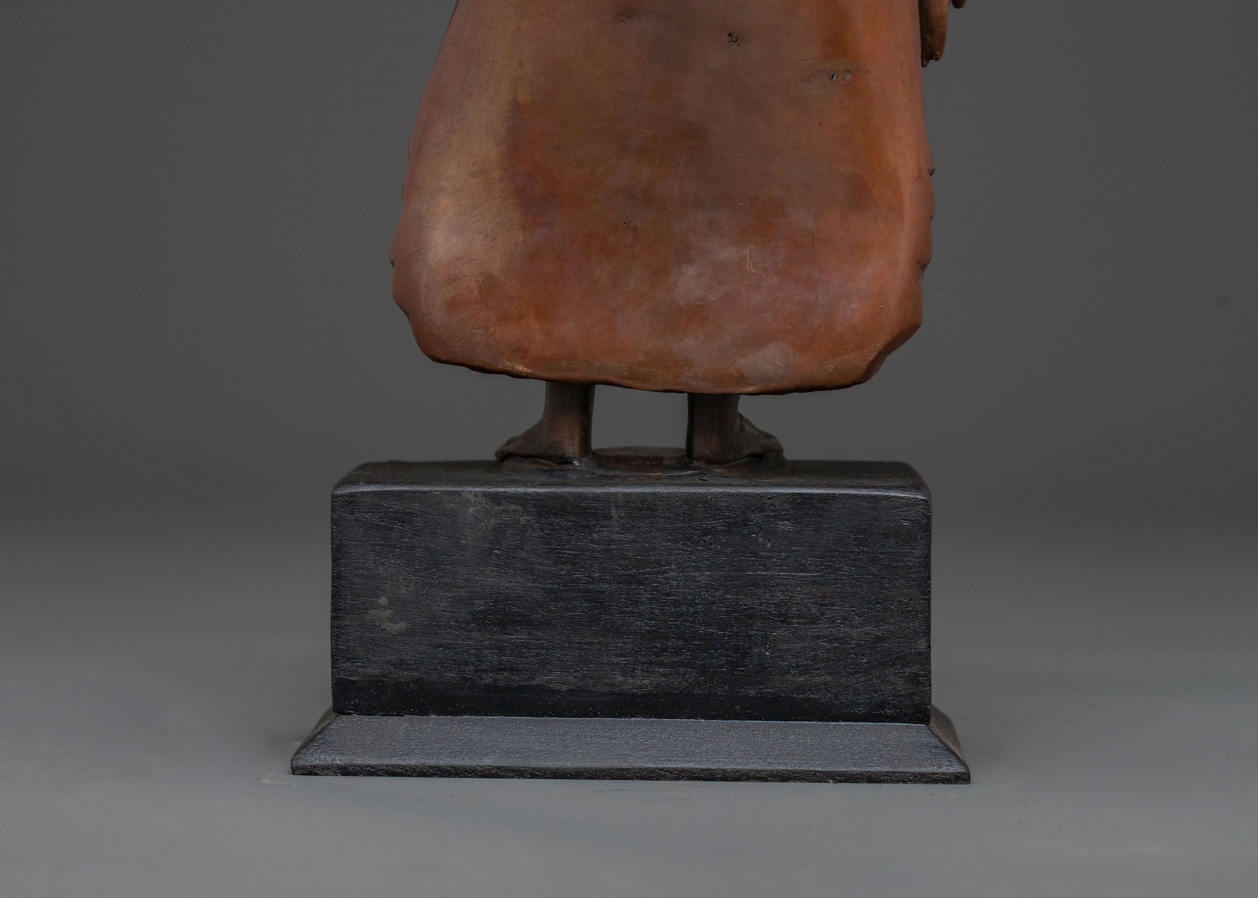Dipankara Buddha Altar Statue | Oxidized Copper Figure