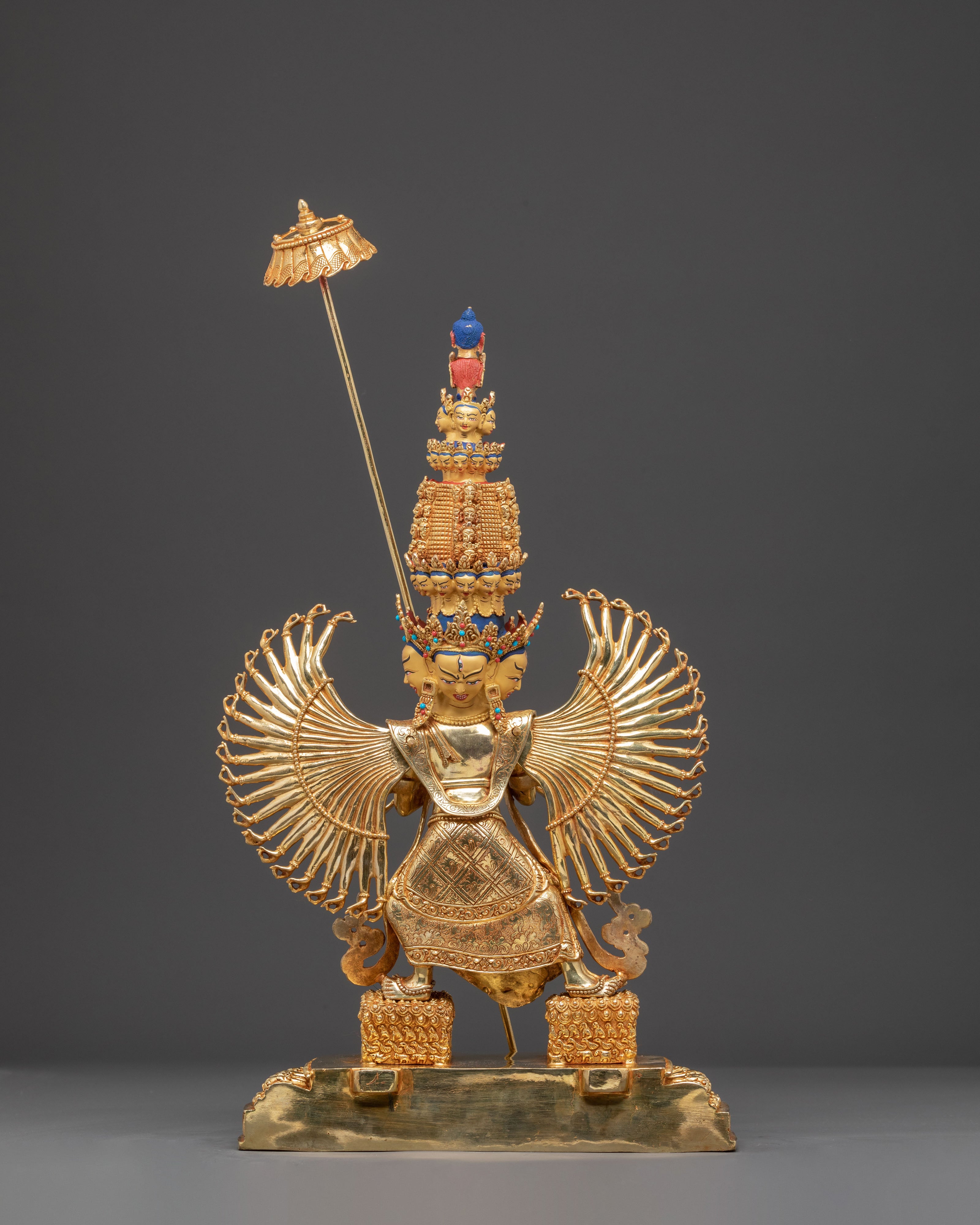Handmade 1000-Armed Dukar Statue | Deity of Compassion