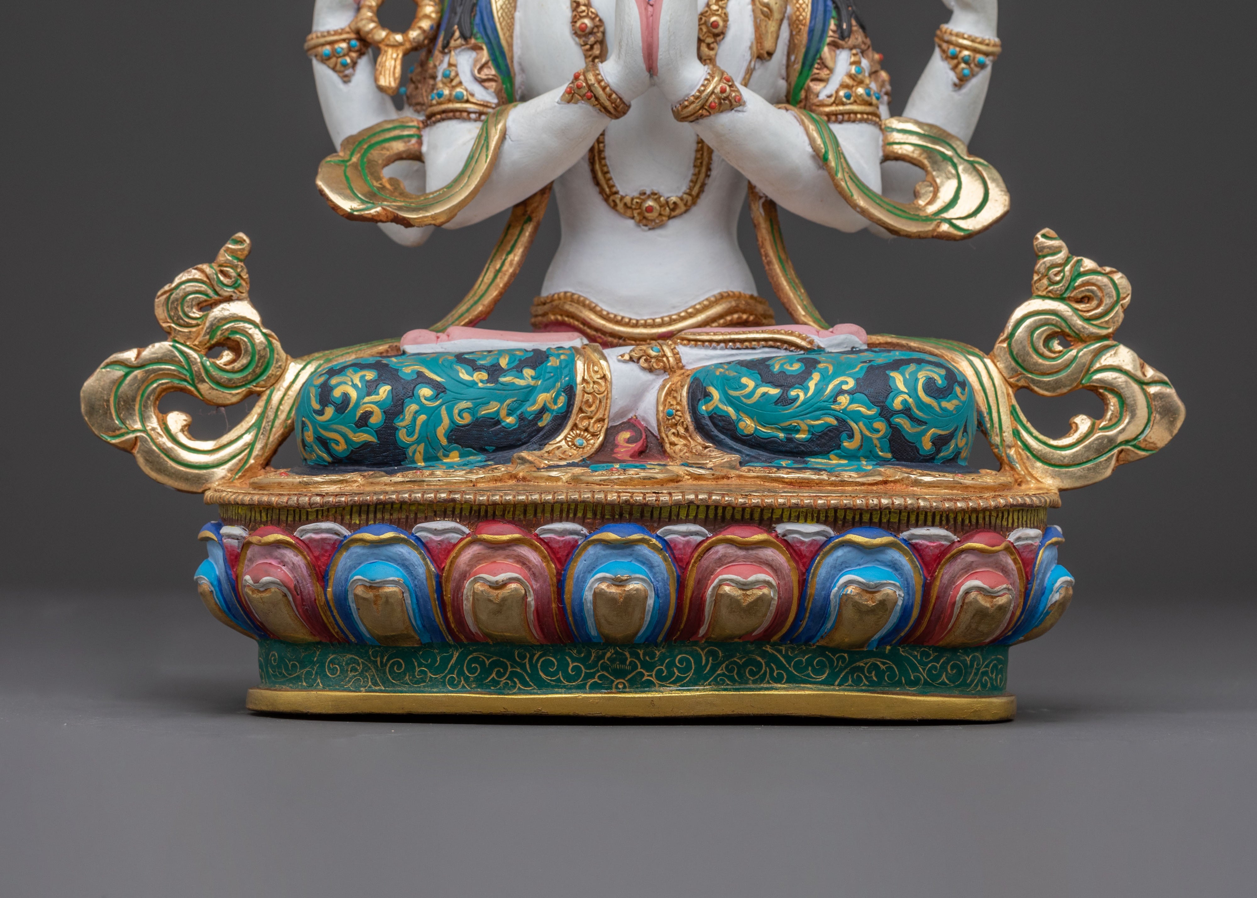 Handcrafted Chenrezig Statue | Spiritual Icon