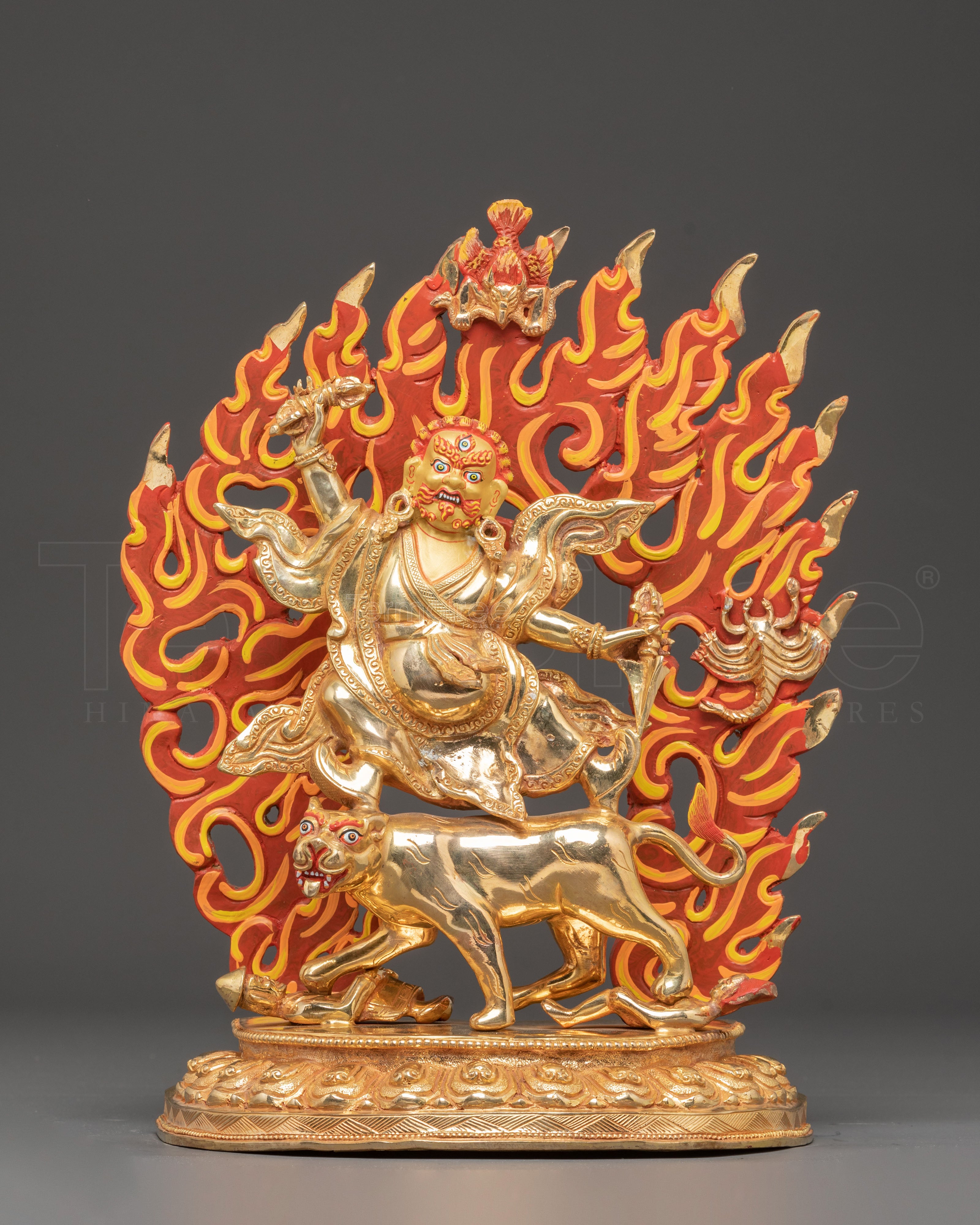 Handcrafted Dorje Drolo Golden Statue