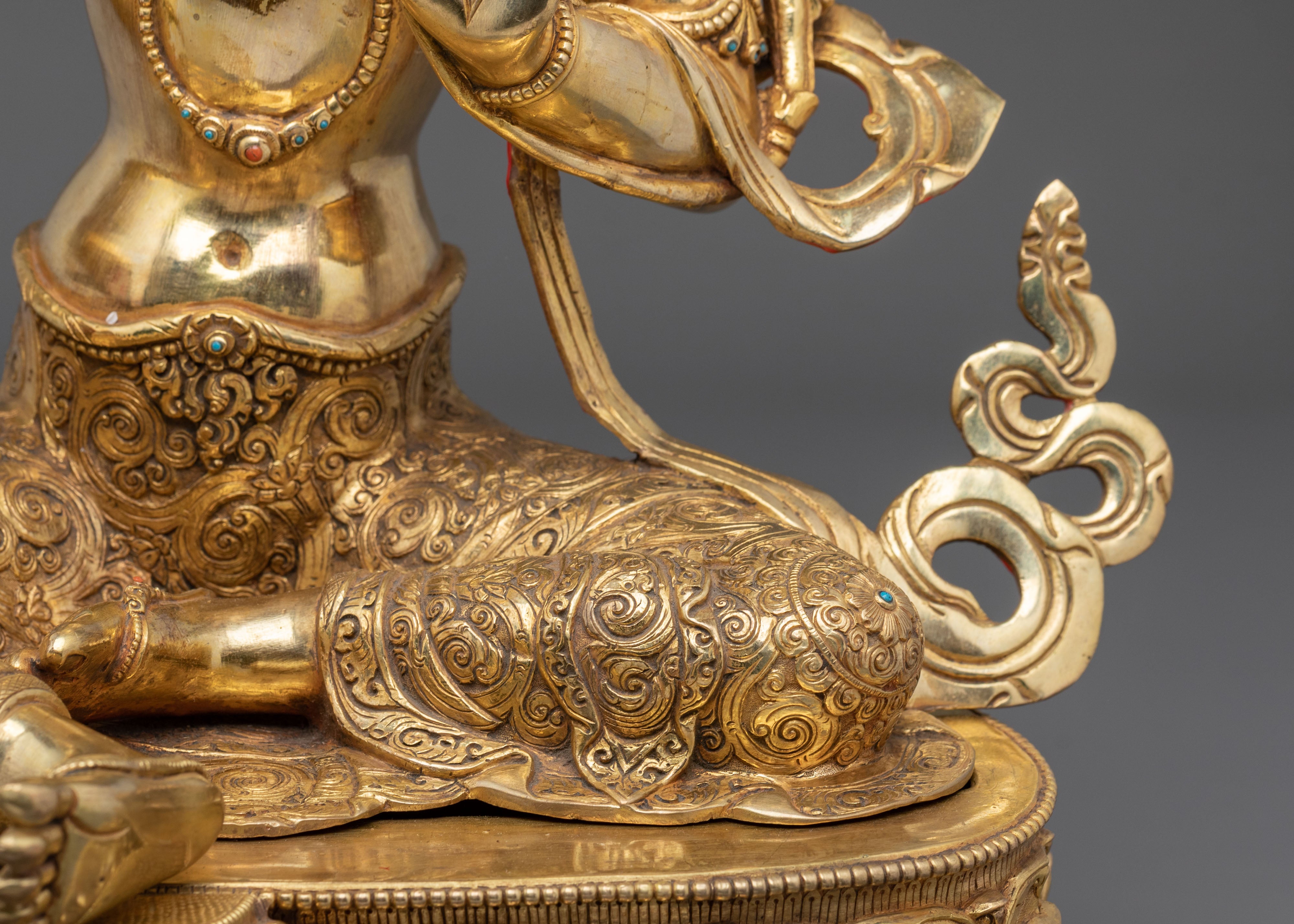 Green Tara Sculpture | Tibetan Buddhist Deity of Protection