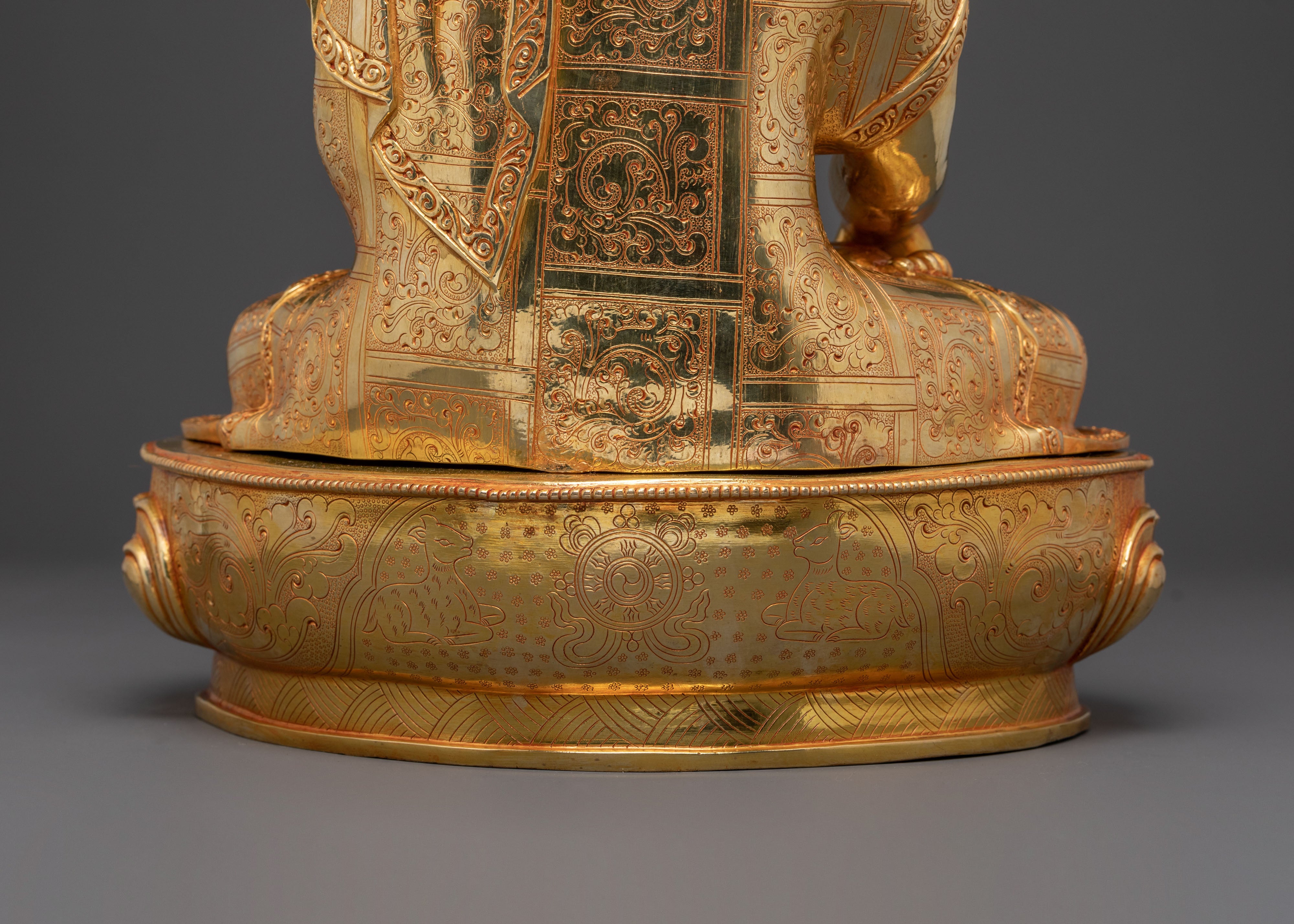 Shakyamuni Buddha Statue | 24K Gold Gilded Icon