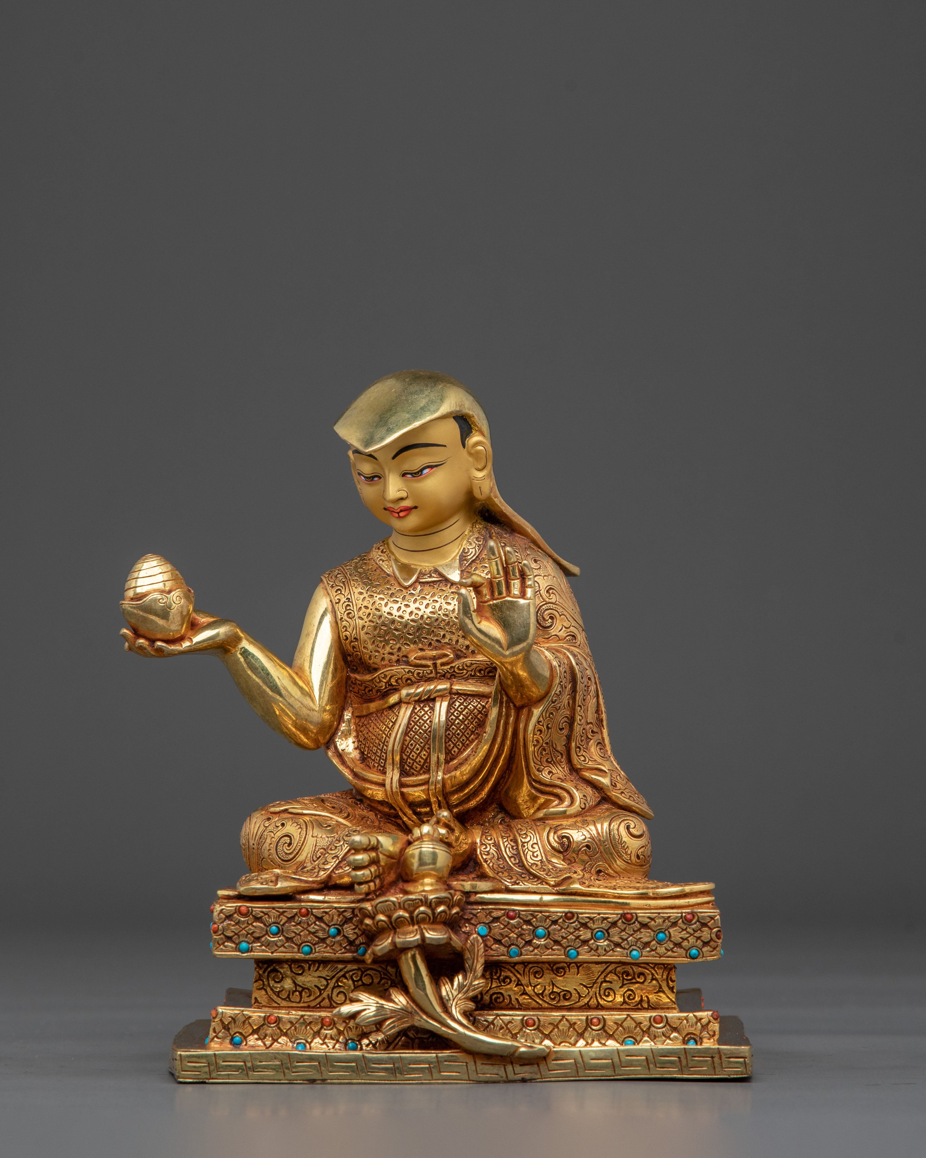 8 Manifestation of Guru Rinpoche Set with 24k Gold Glided