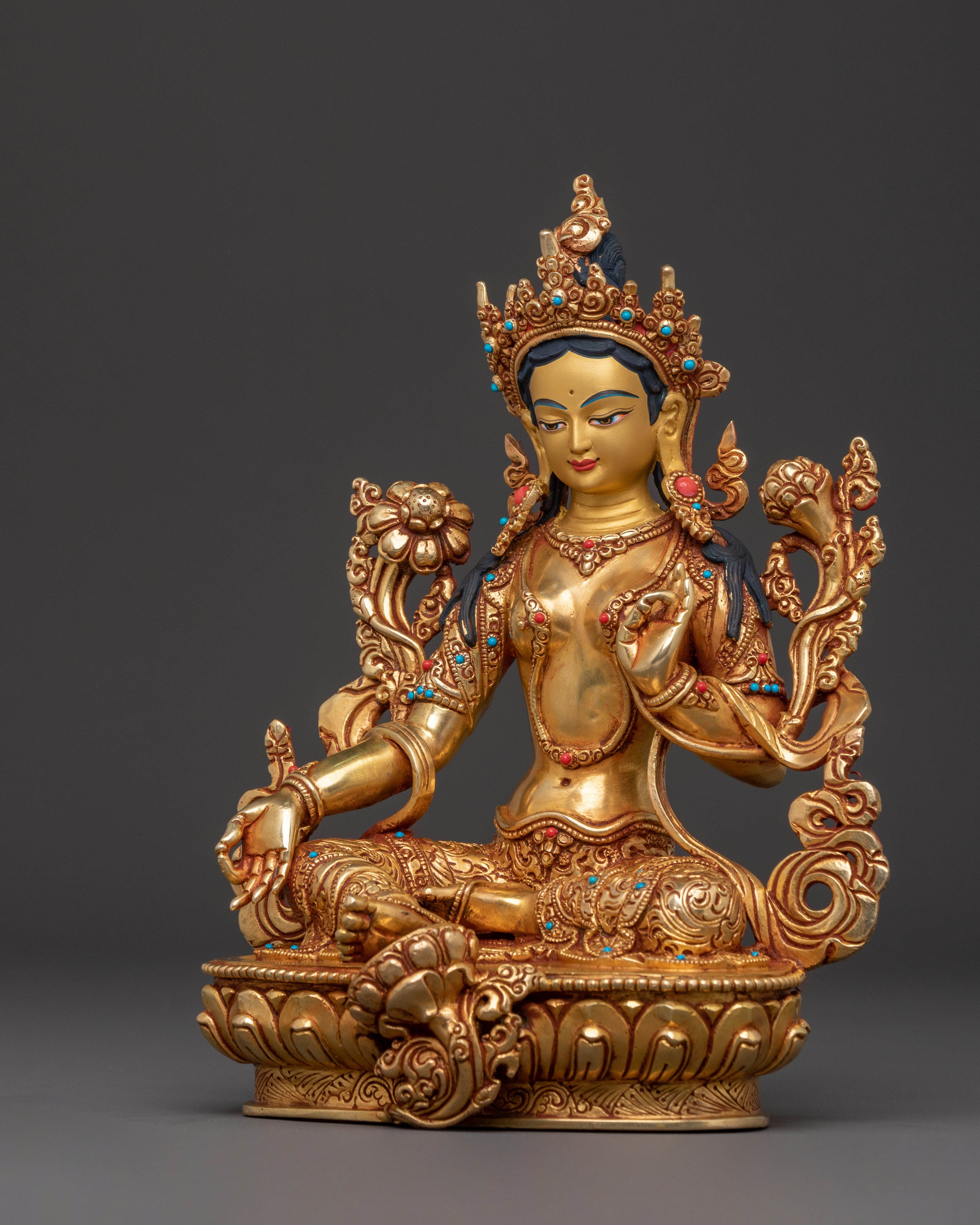 Green Tara Sacred Statue | Compassionate Action