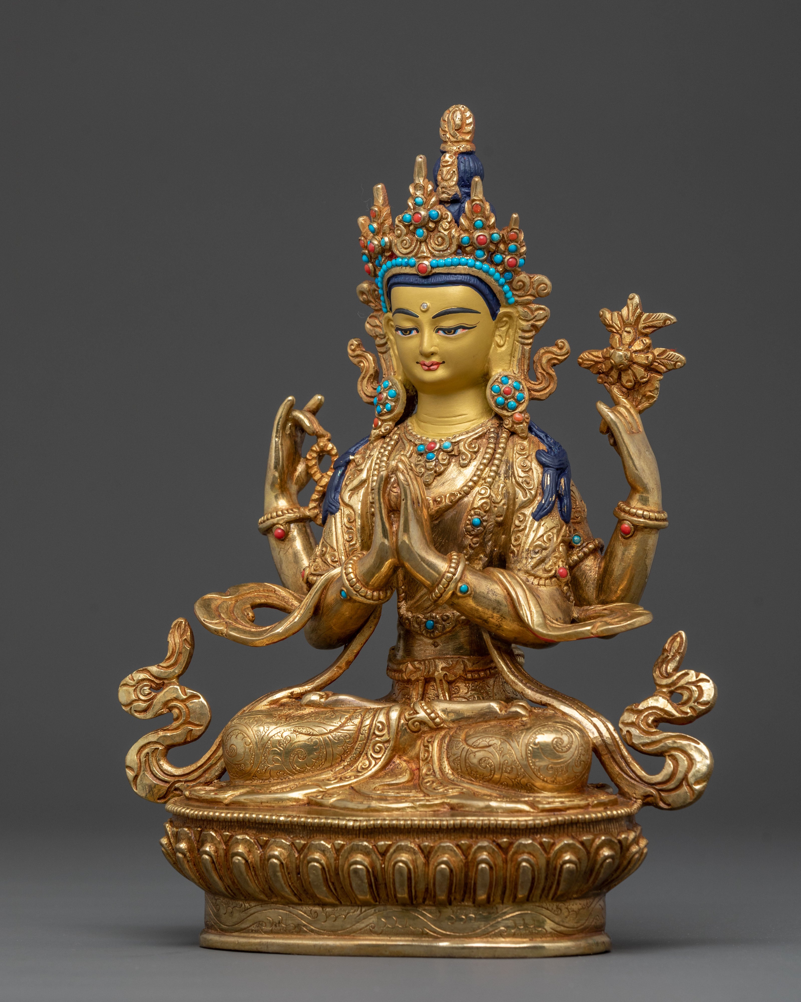 Chenrezig Statue | Sacred Buddhist Altar Decor