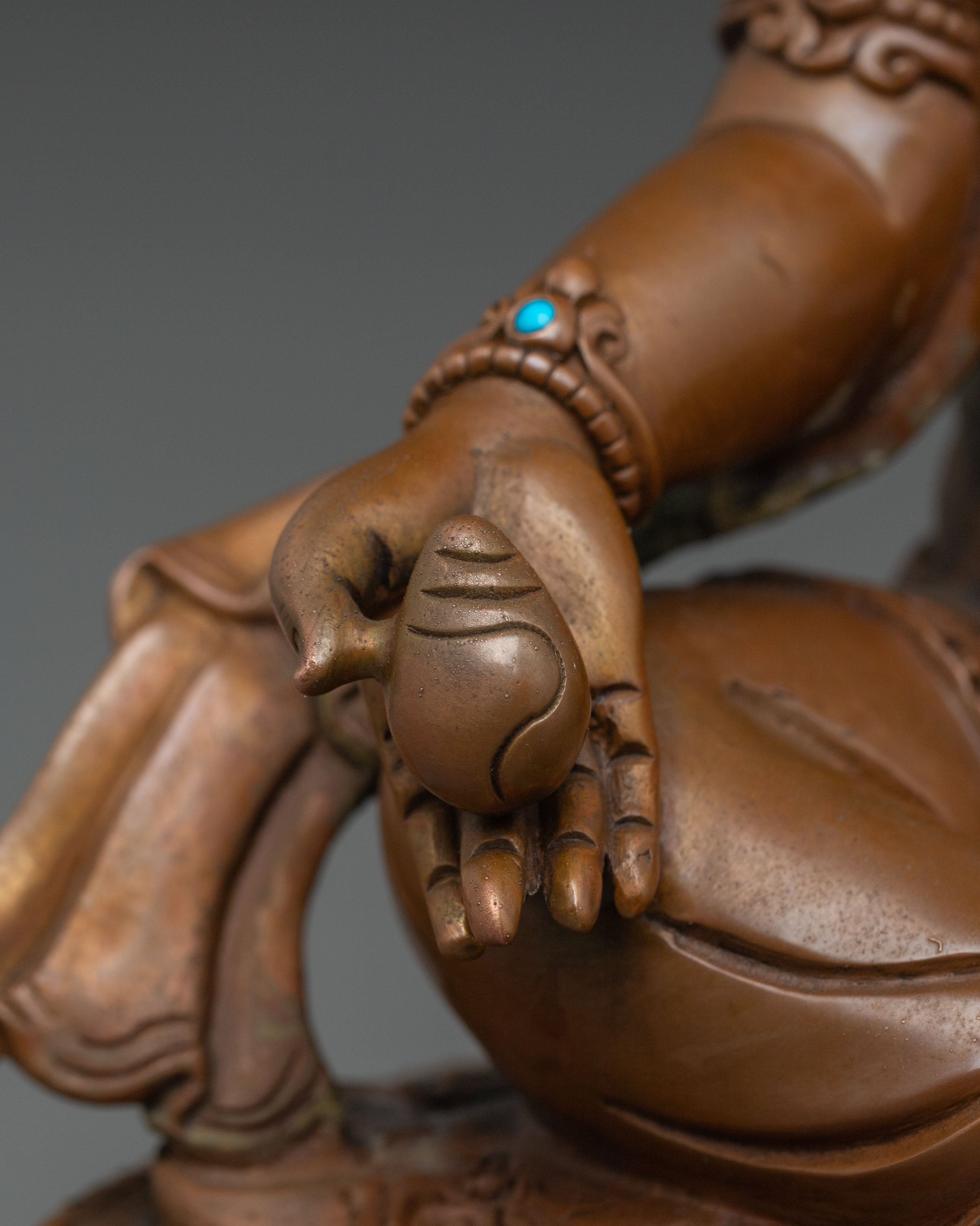 Dzambhala Handmade Sculpture: Deity of Wealth and Prosperity