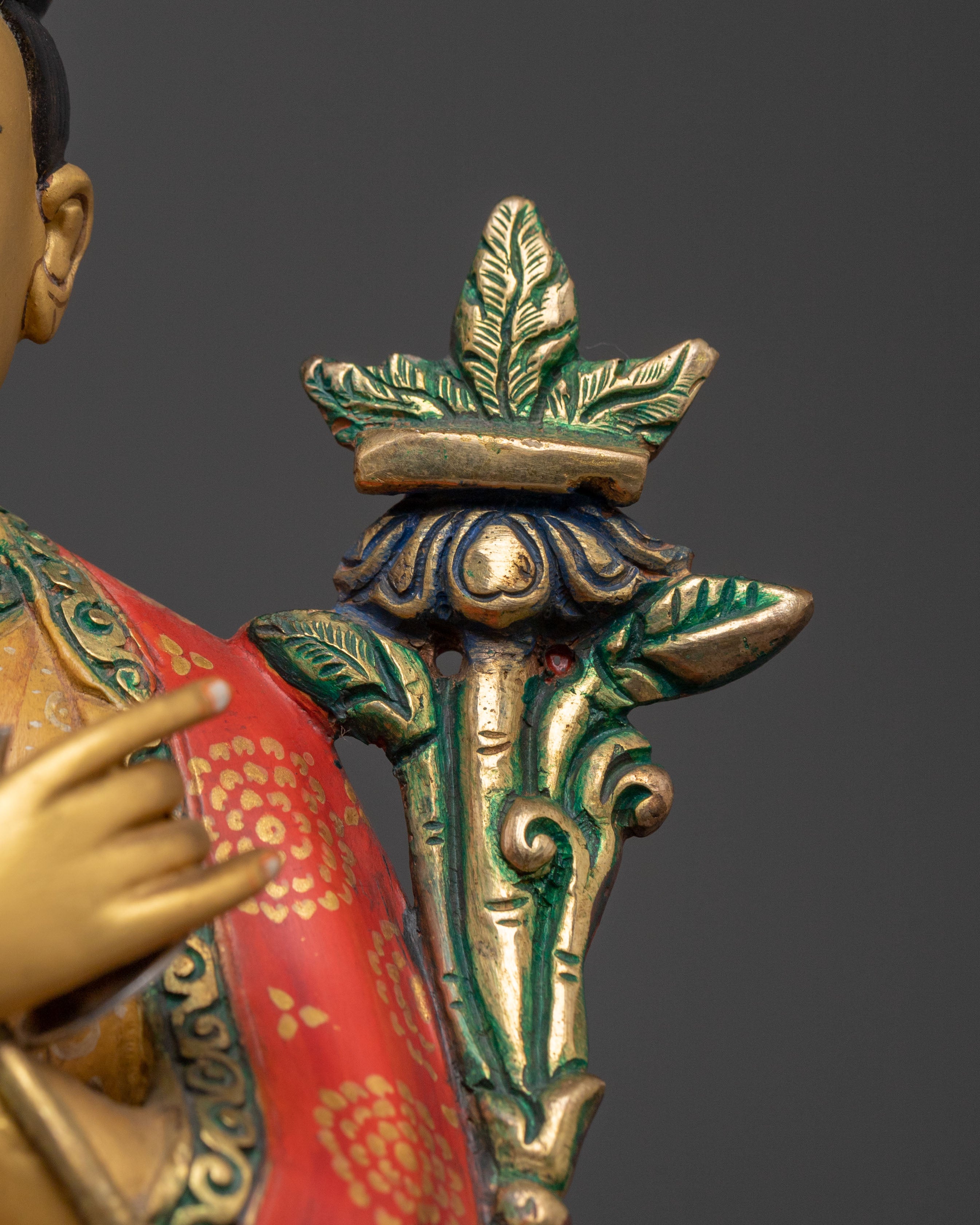16th Karmapa Handcrafted Statue | 24K Gold Gilded