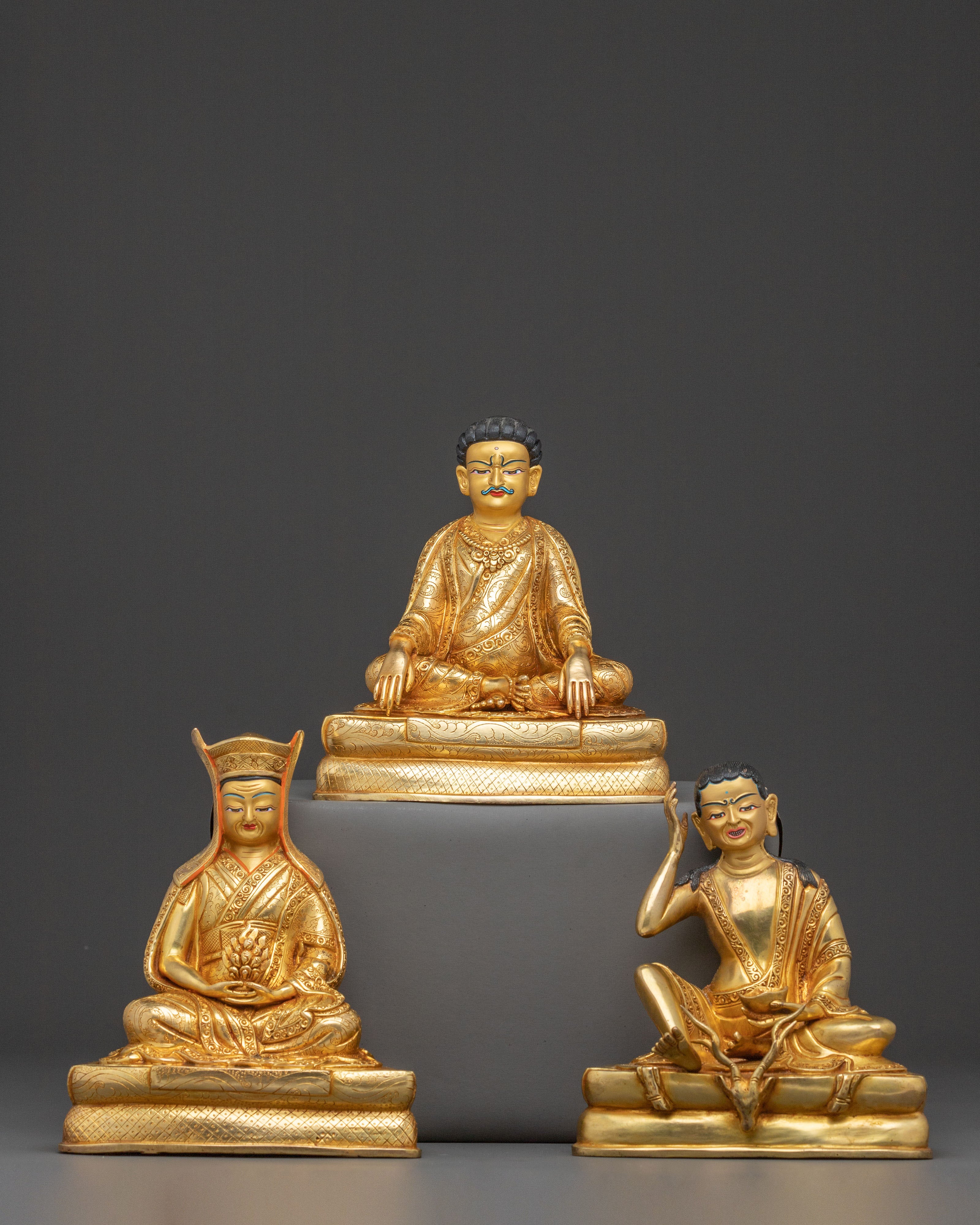 Kagyu Masters Statue Set