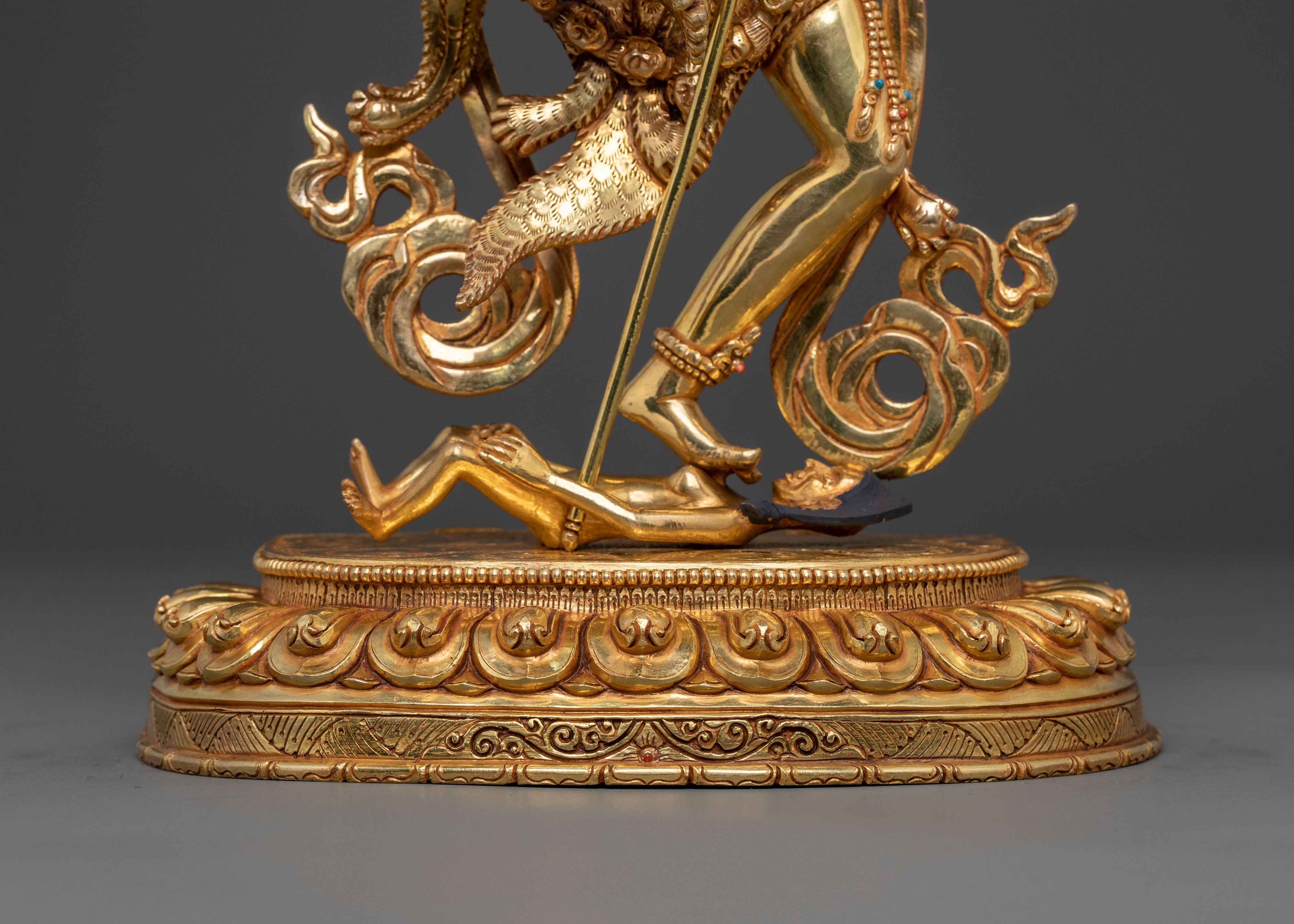 Simhamukha Sacred Sculpture | Lion-Faced Wisdom Dakini