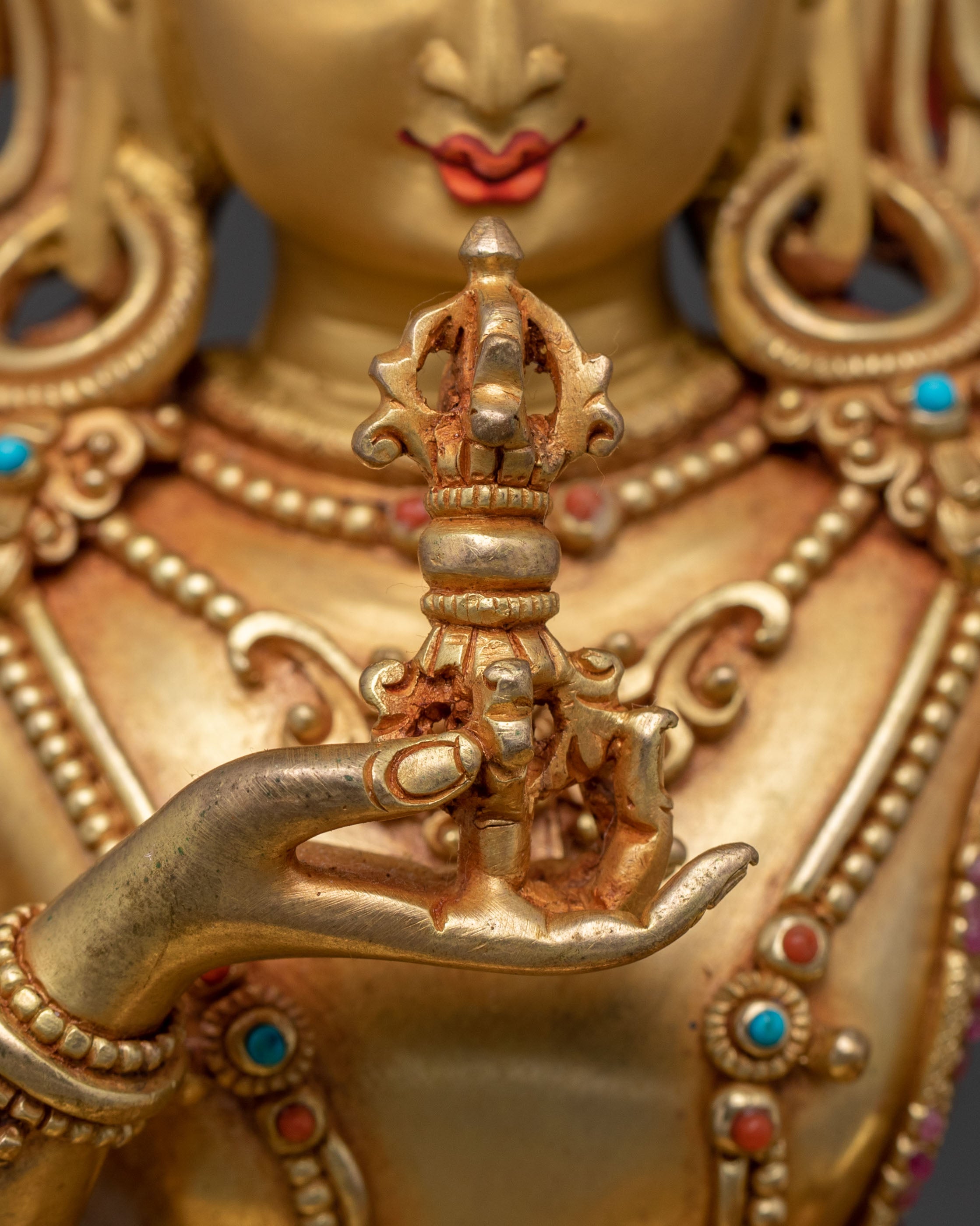Vajrasattva Handcrafted Sculpture | Buddhist Purification Deity