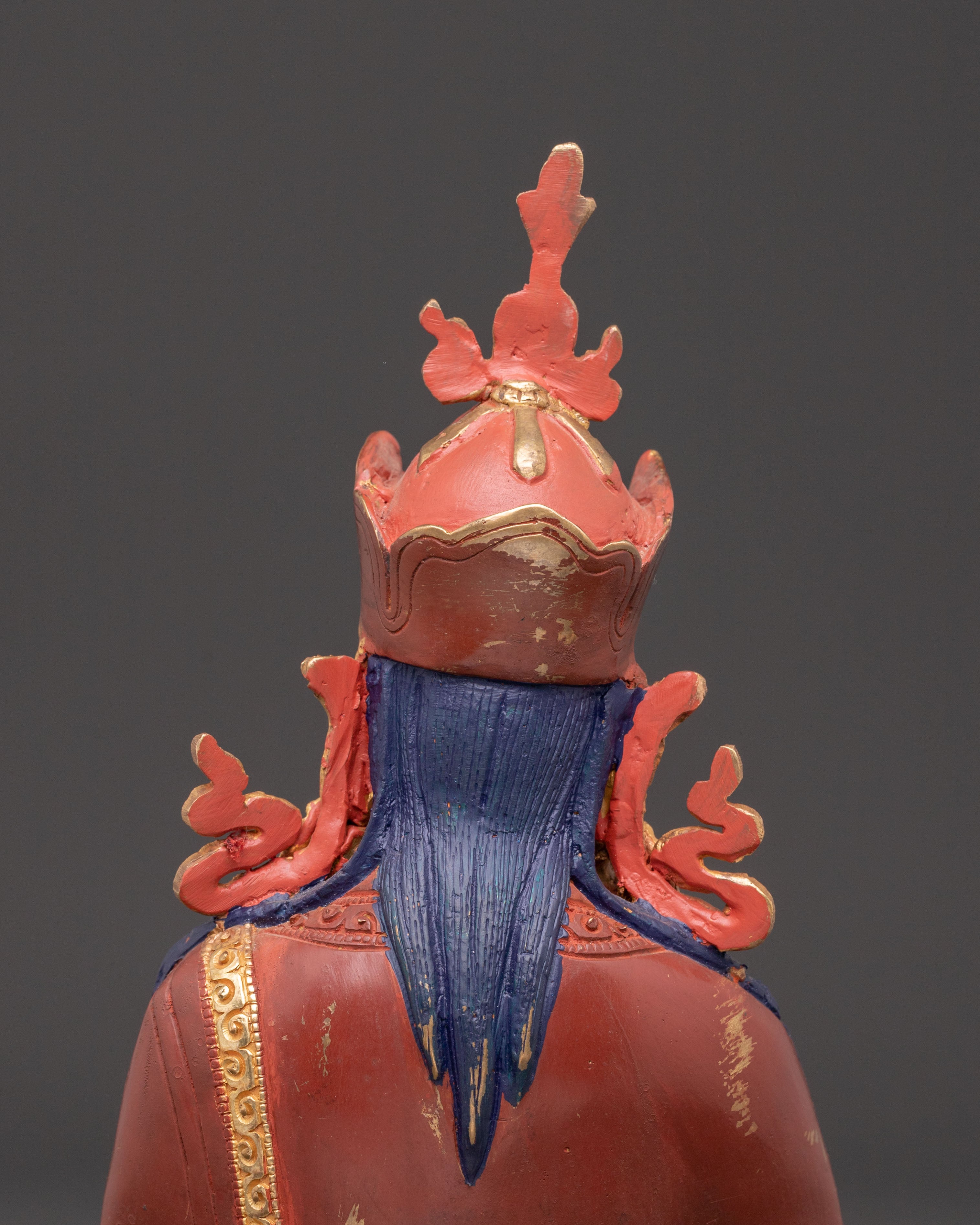 Handcrafted Guru Rinpoche Copper Sculpture | Spiritual Statue