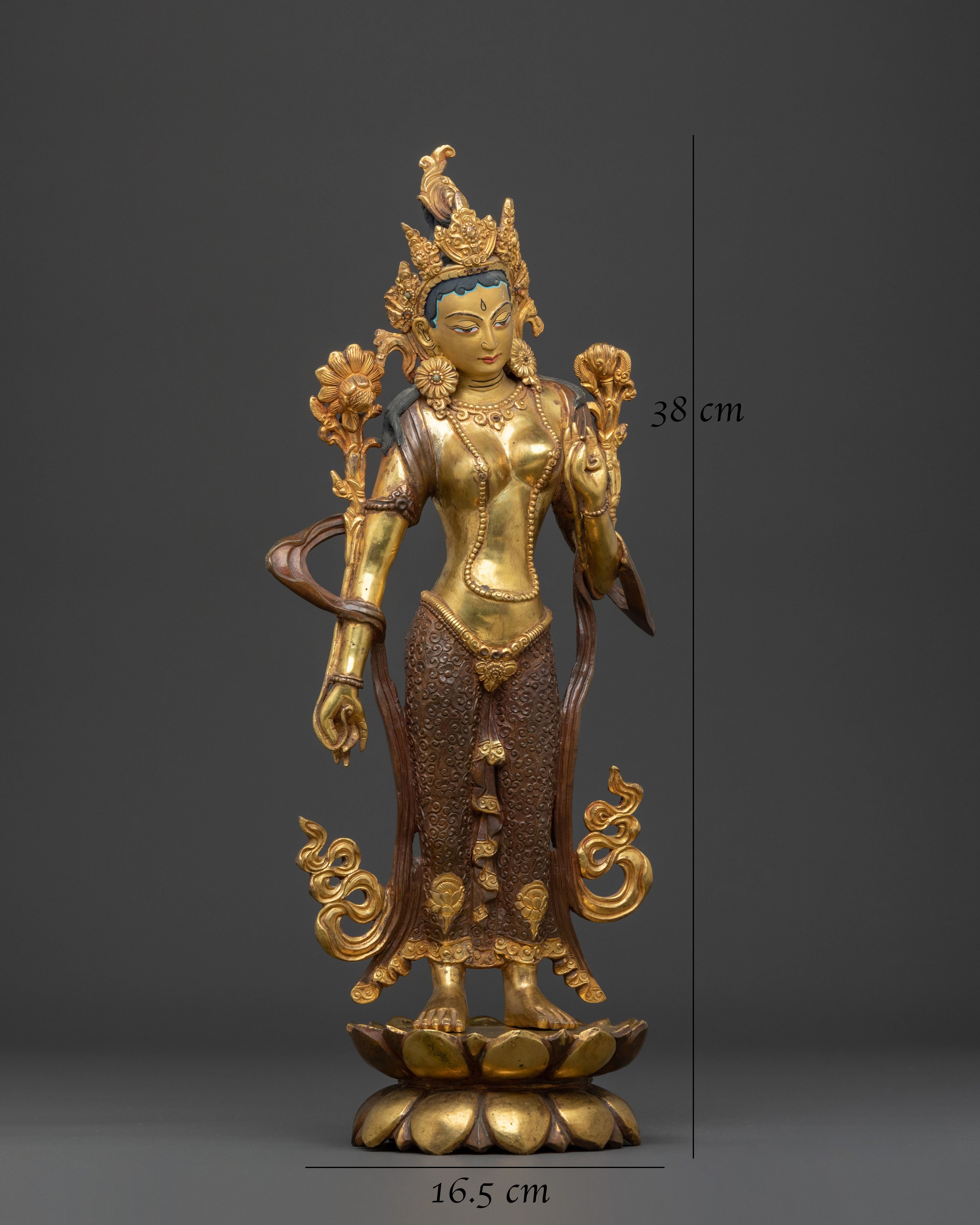 Standing Green Tara Spiritual Statue | Symbol of Compassion