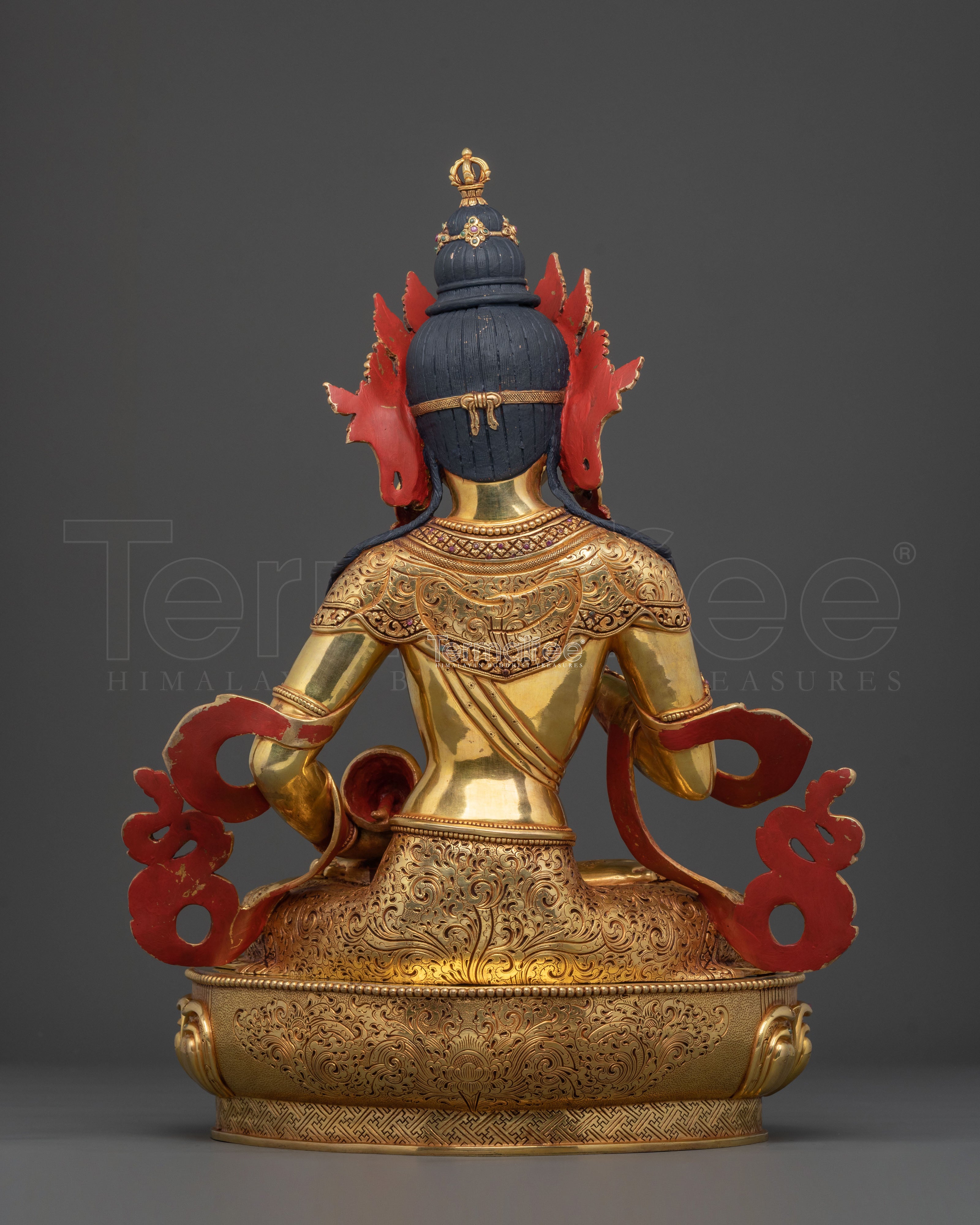 Vajrasattva: 24K Gold Gilded Copper Statue