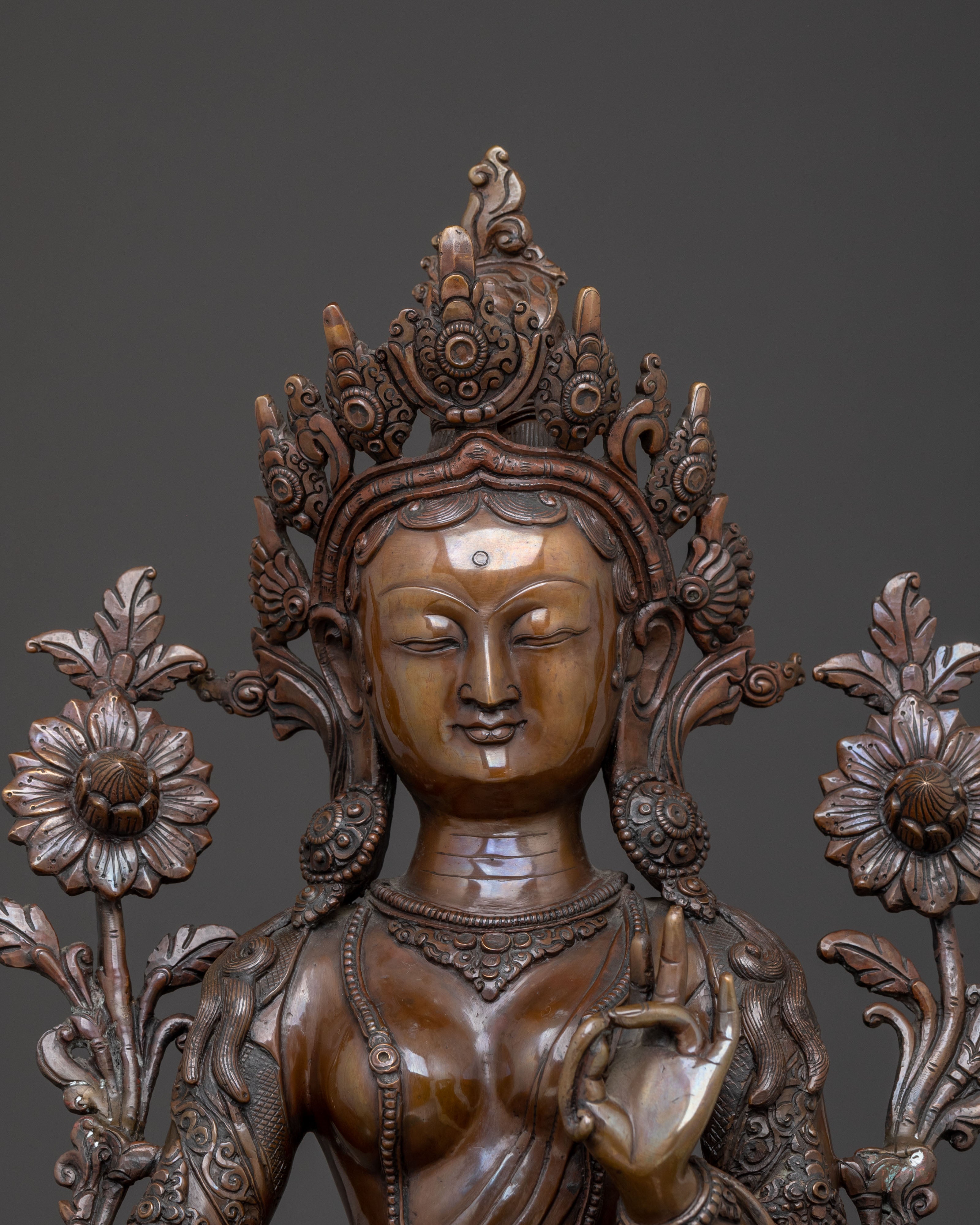Compassion Green Tara Statue | Altar Decor