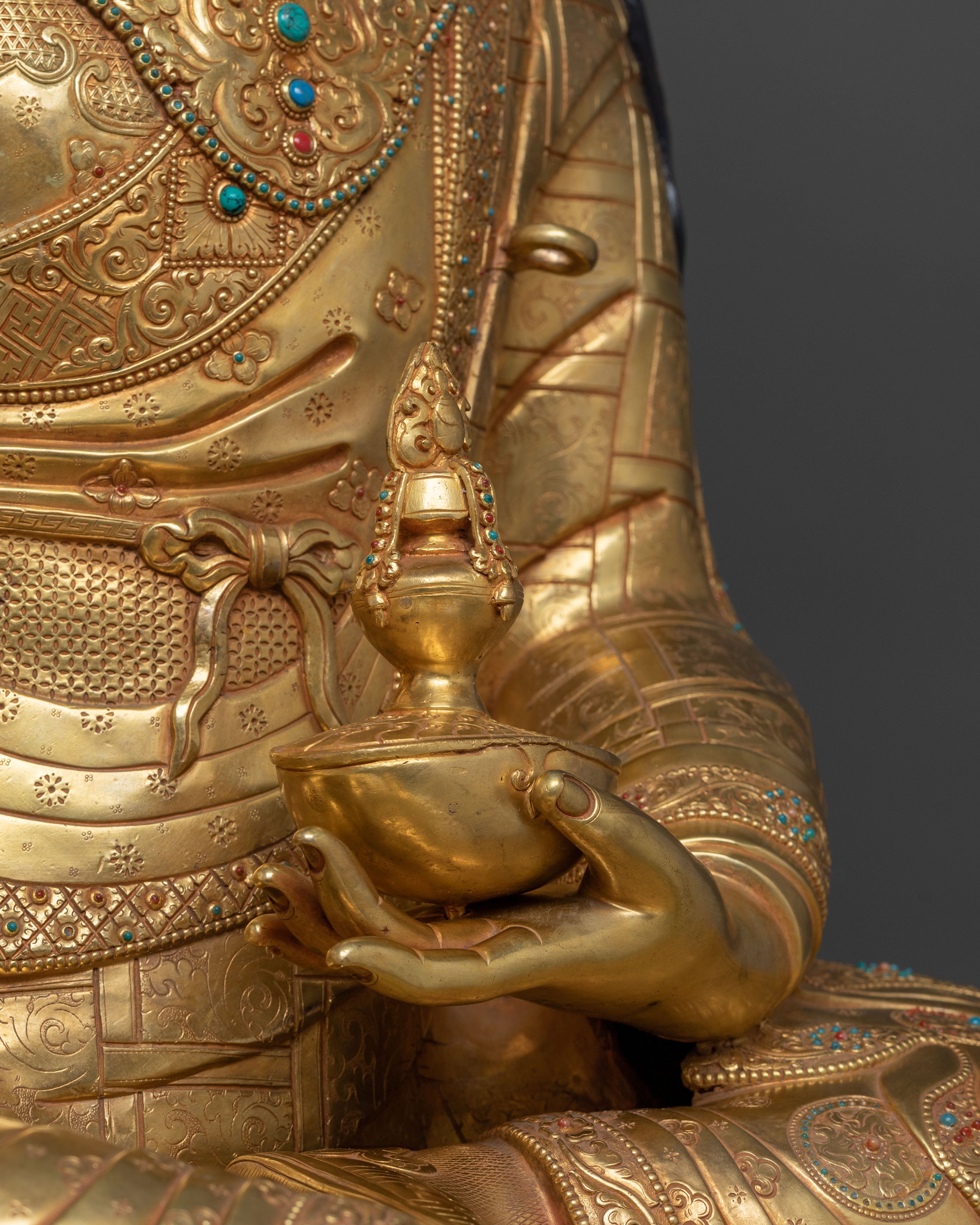 Majestic Lotus Born Guru Rinpoche Statue | Symbol of Wisdom and Compassion