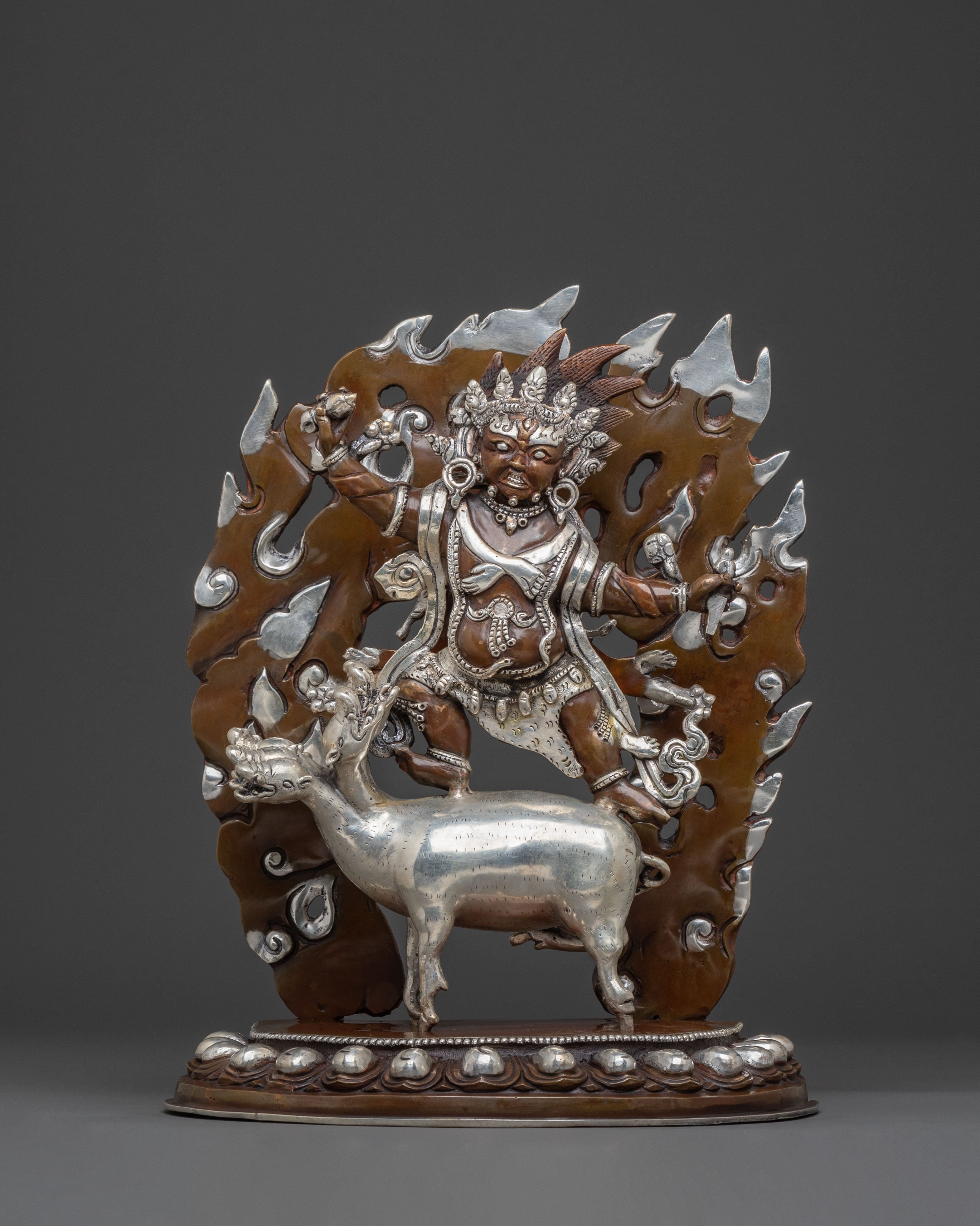 Dorje Gotrab Statue – Oxidized Copper Craft