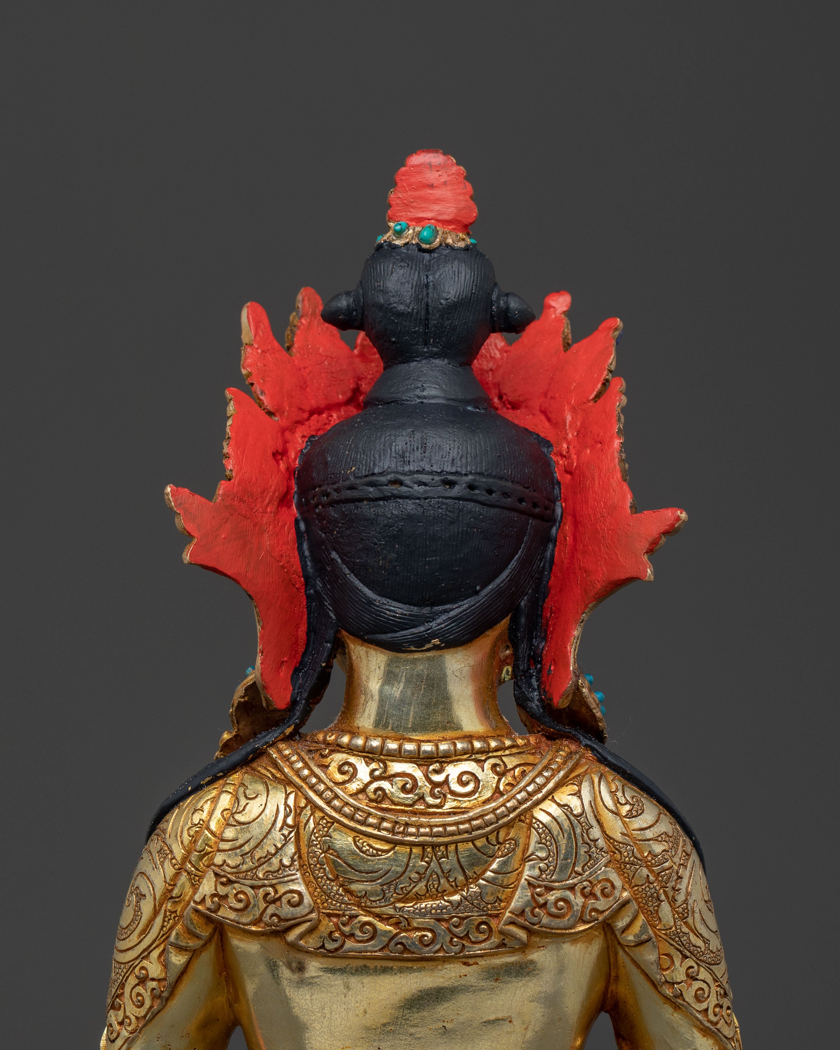 Amitayus Tibetan Buddha Statue Decor: Blessings & Home Decor
