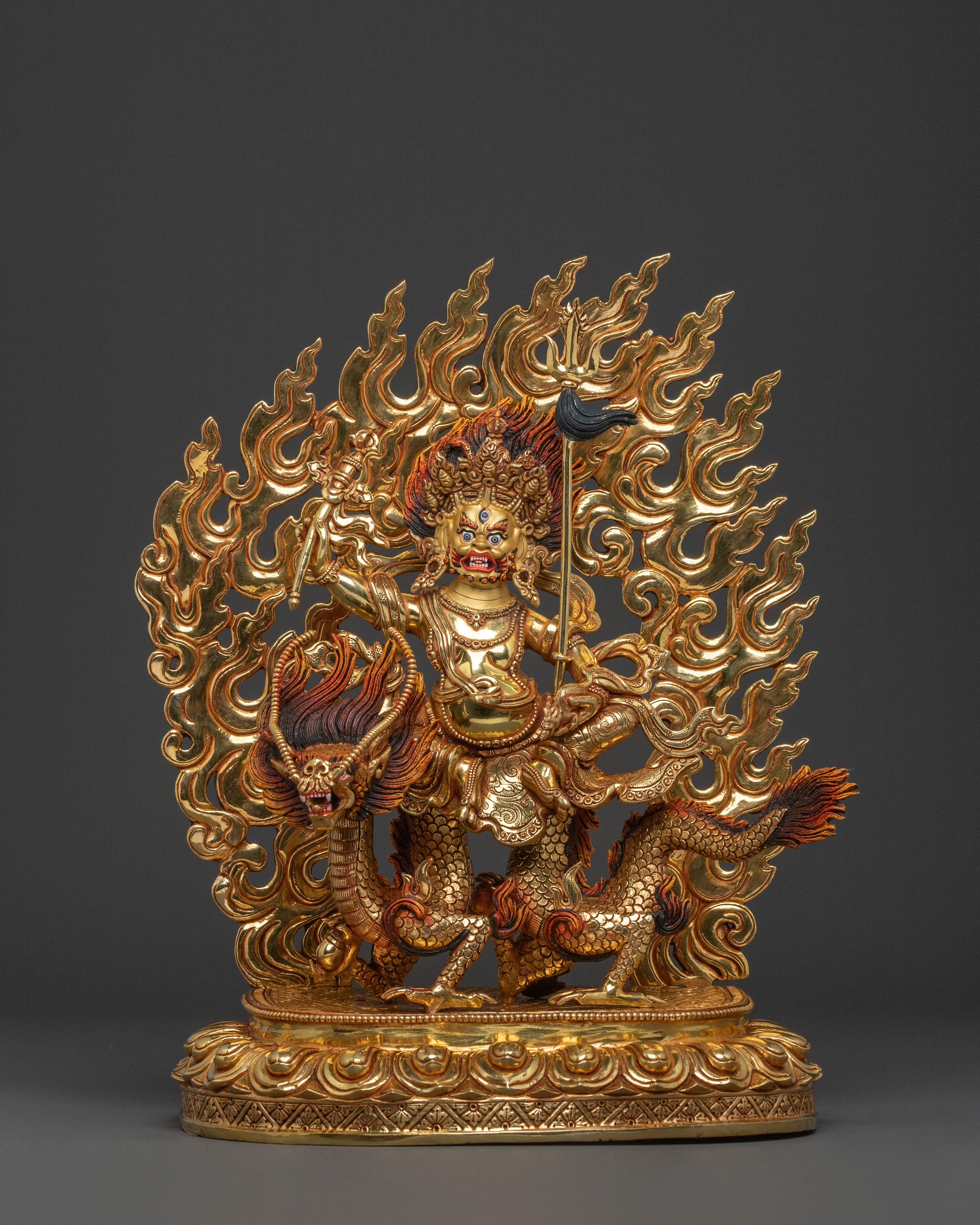 White Dzambhala Sacred Statue | Wealth God