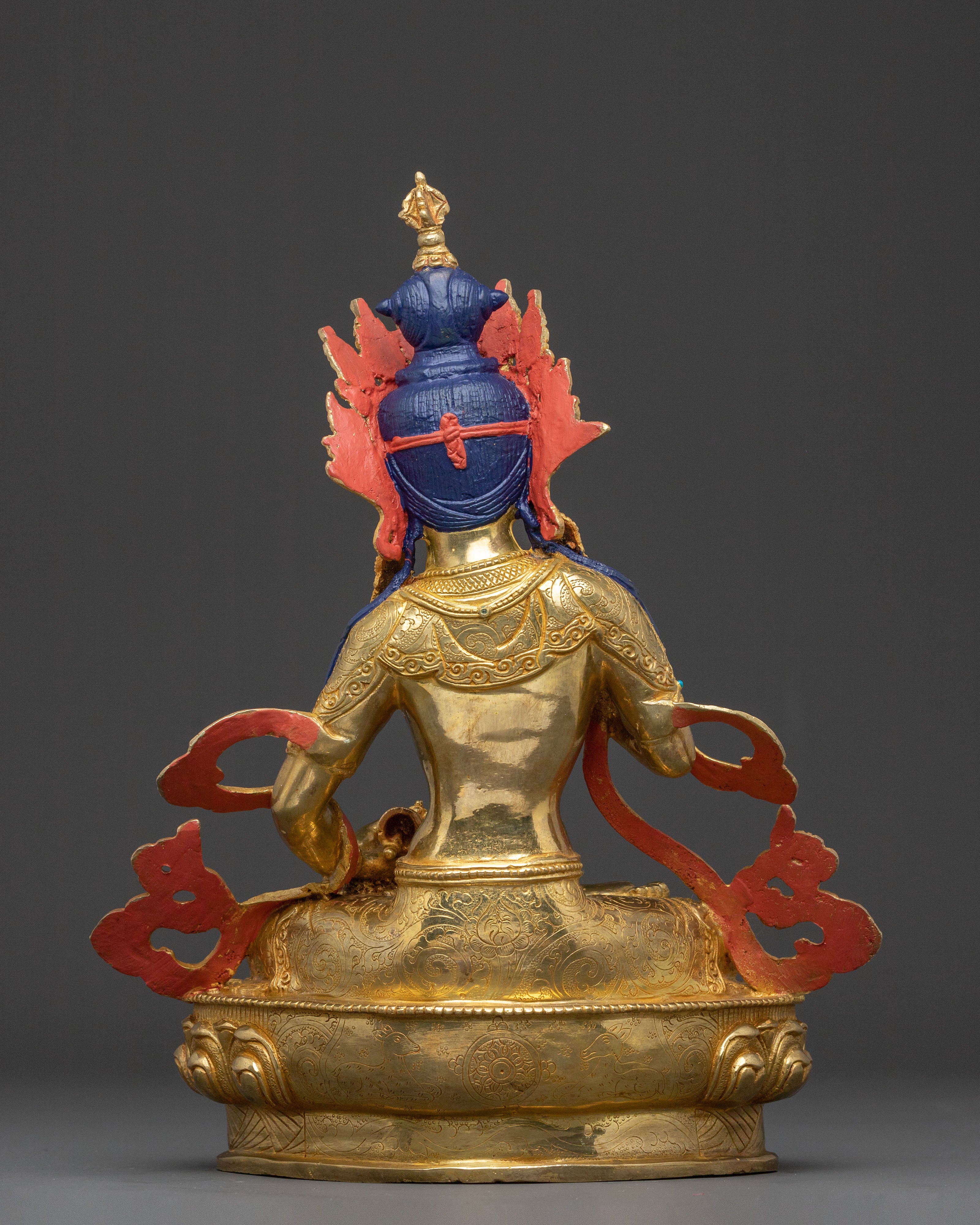 Guardian Vajrasattva Golden Statue: Handcrafted in Nepal