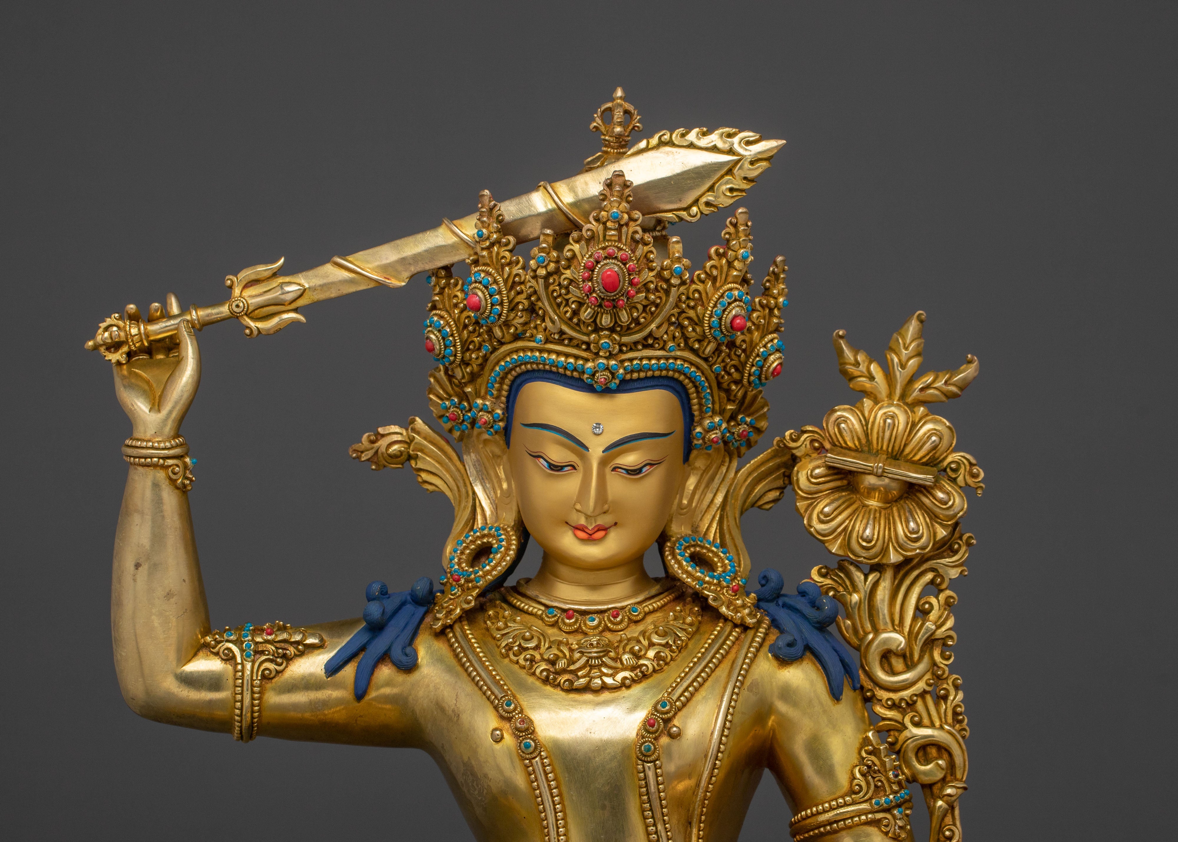 Traditional Manjushri Statue | Bodhisattva of Wisdom