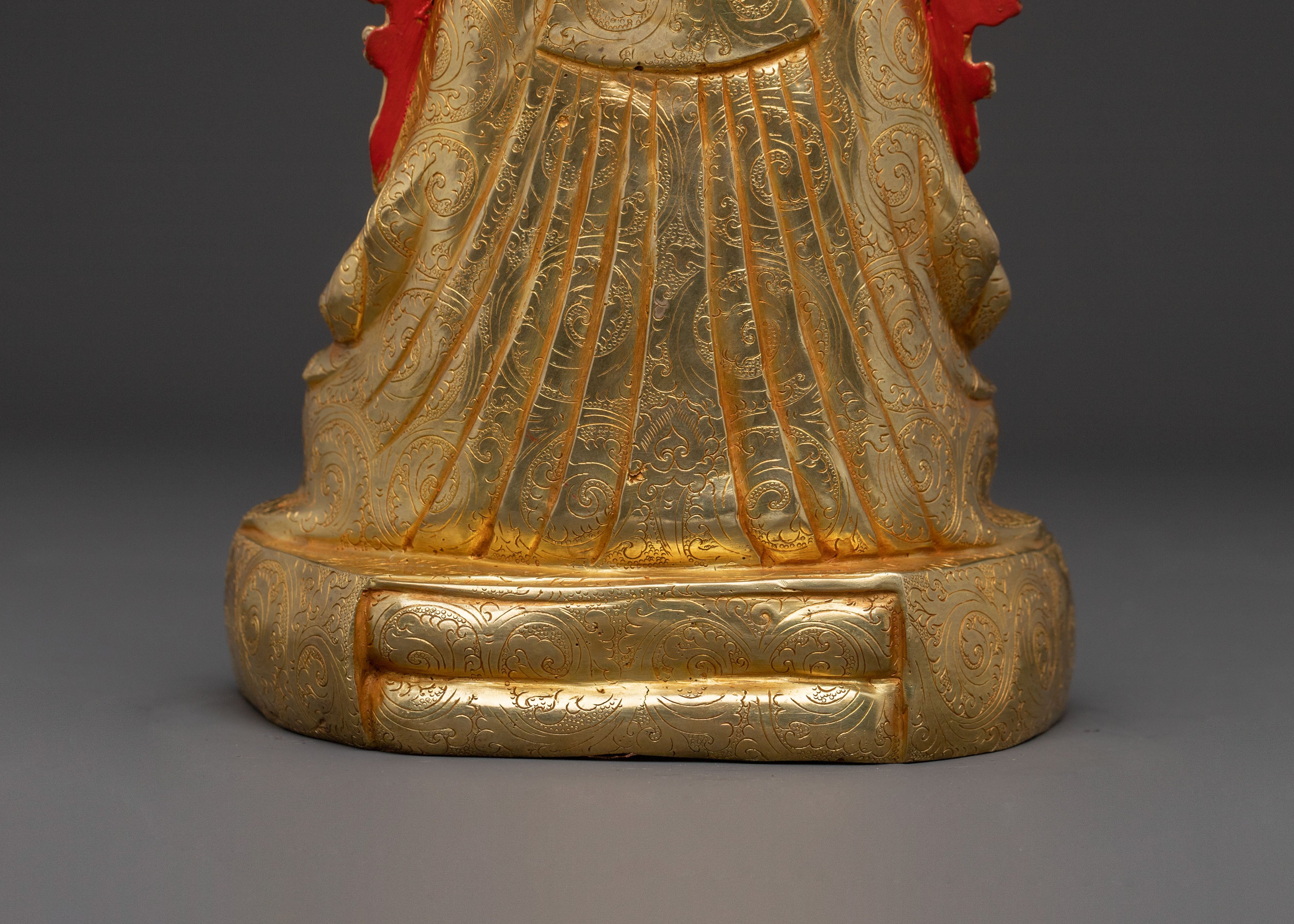 16th Karmapa Traditional Statue– Handcrafted Copper Sculpture