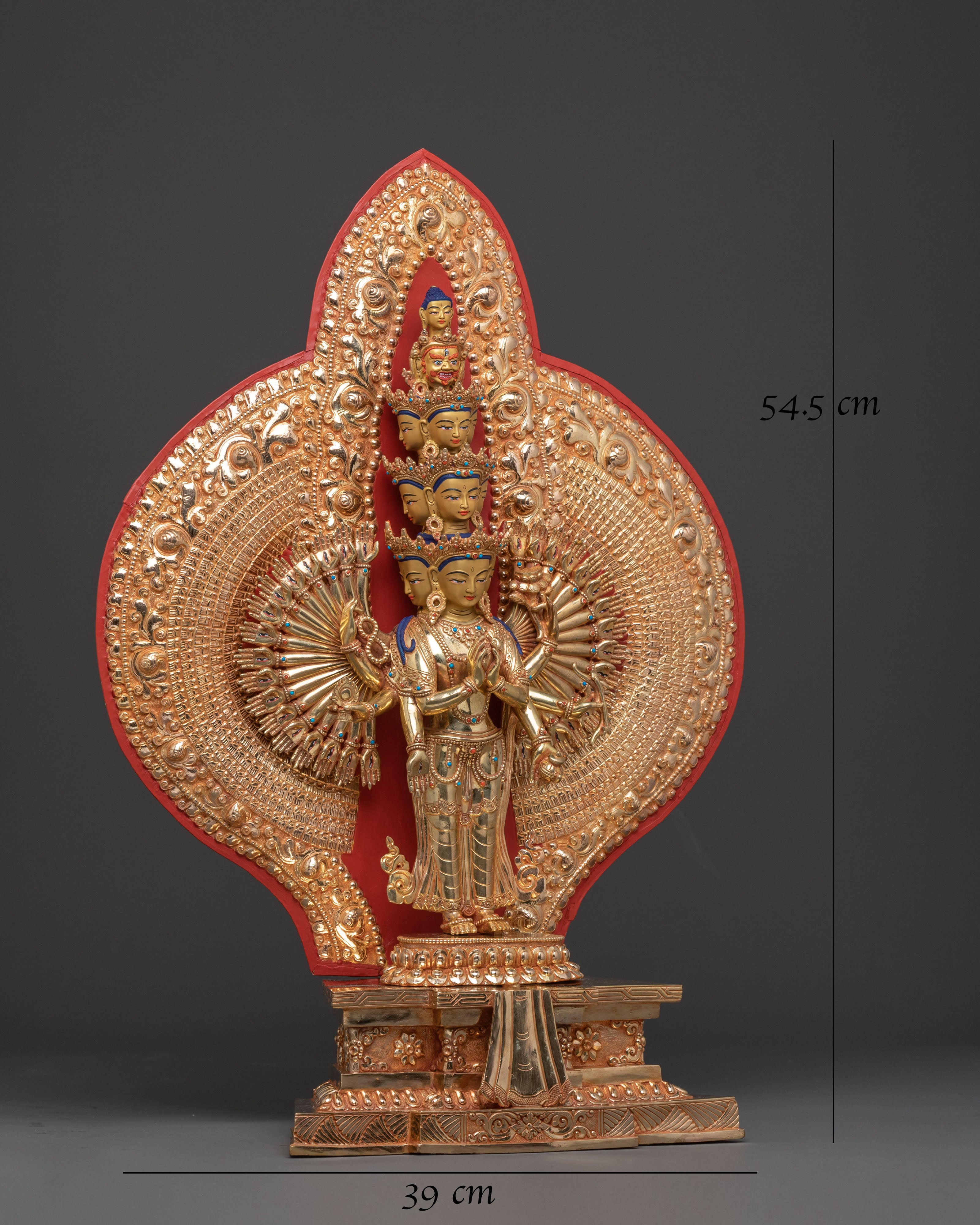 1000 Armed Chenrezig Figurine | Buddhist Icon