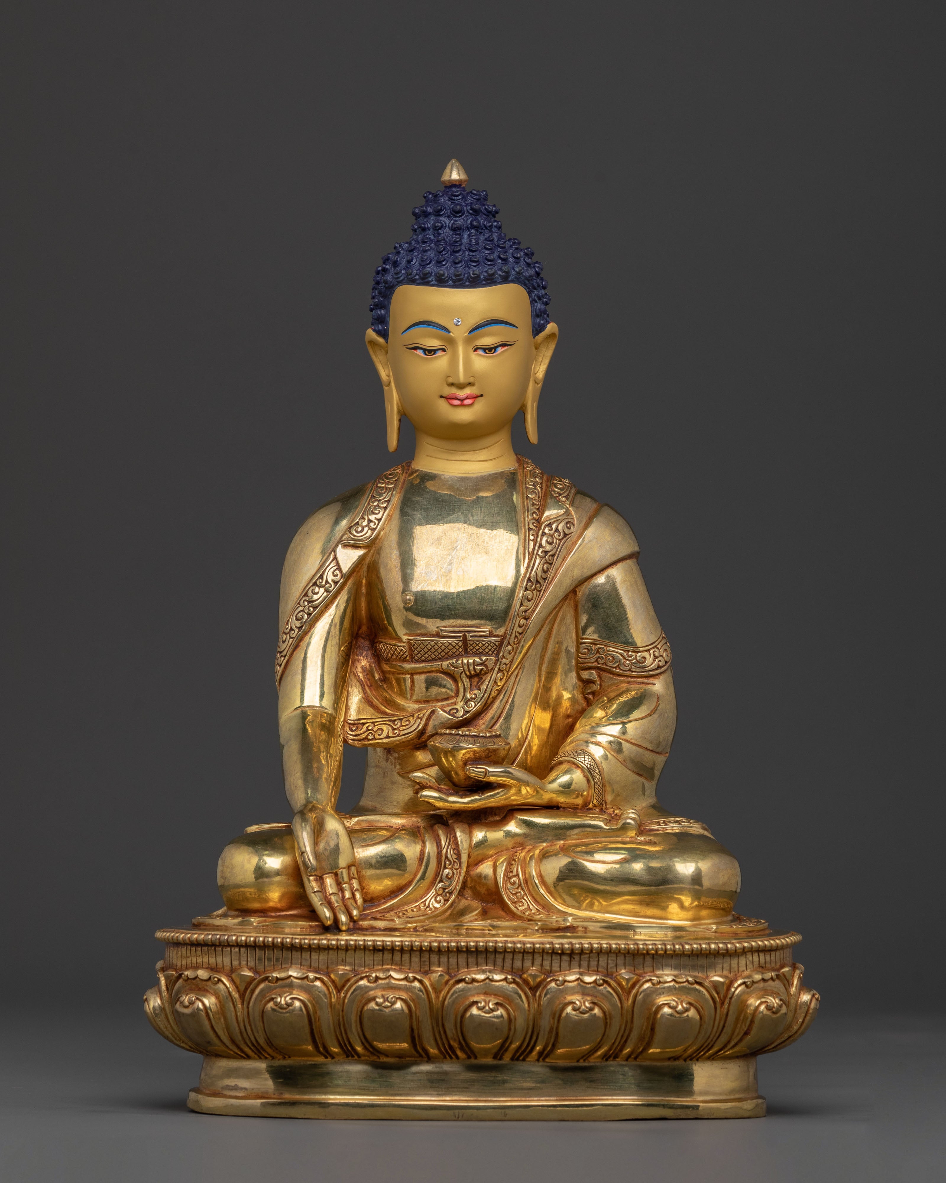 5 Dhyani Buddha Assembly | 24K Gold Gilded Copper Statue