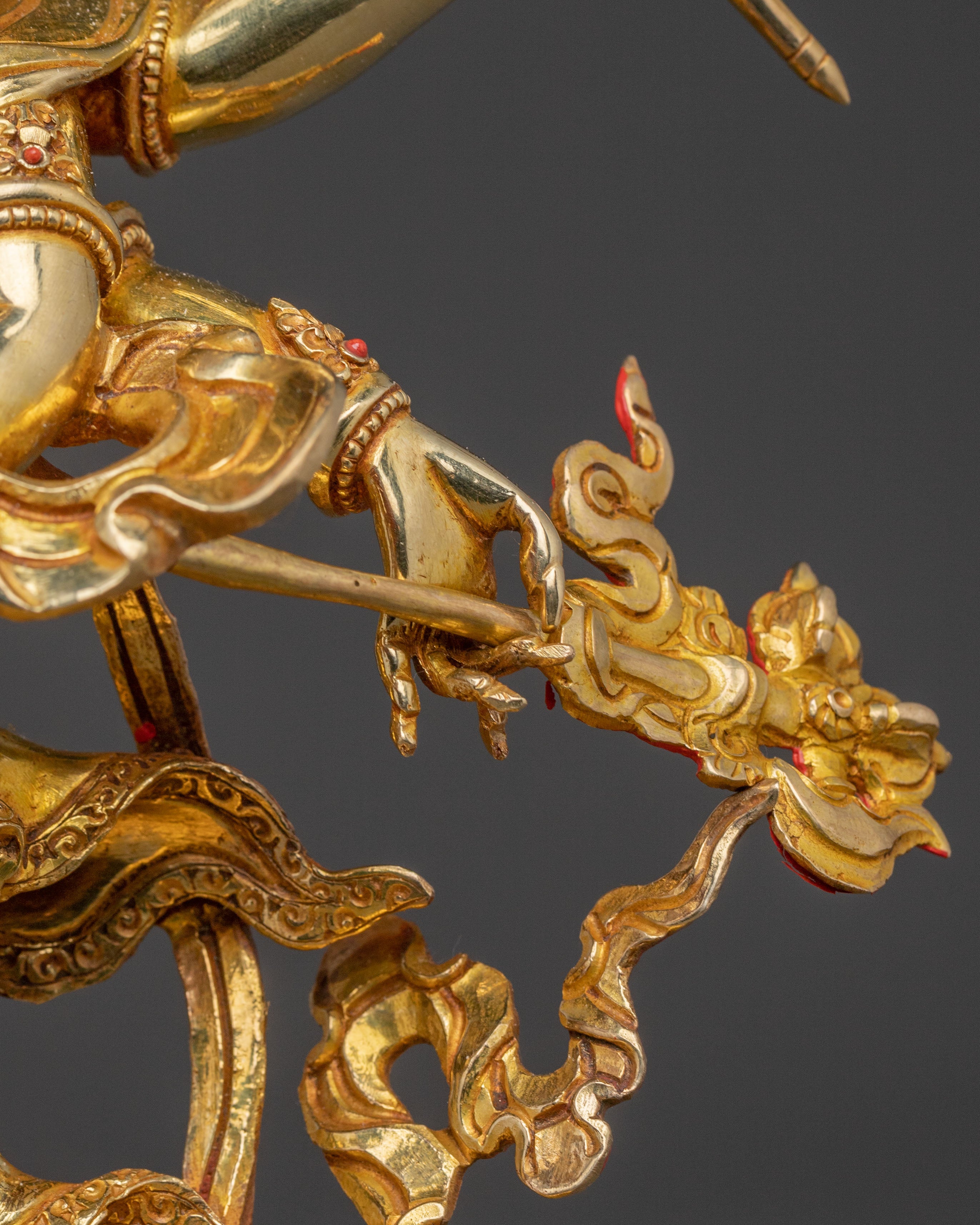 White mahakala Divine Statue