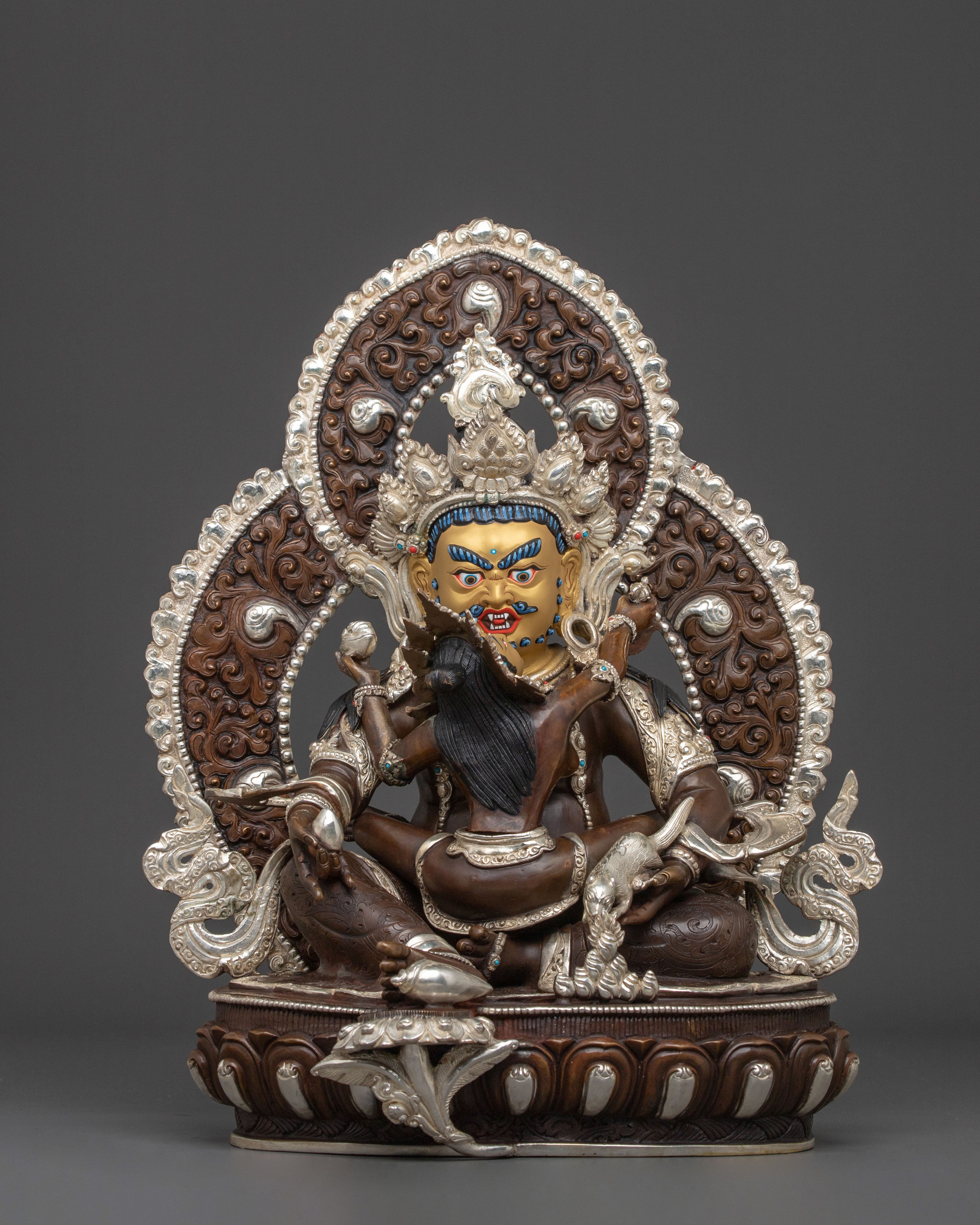 Green Dzambhala Statue